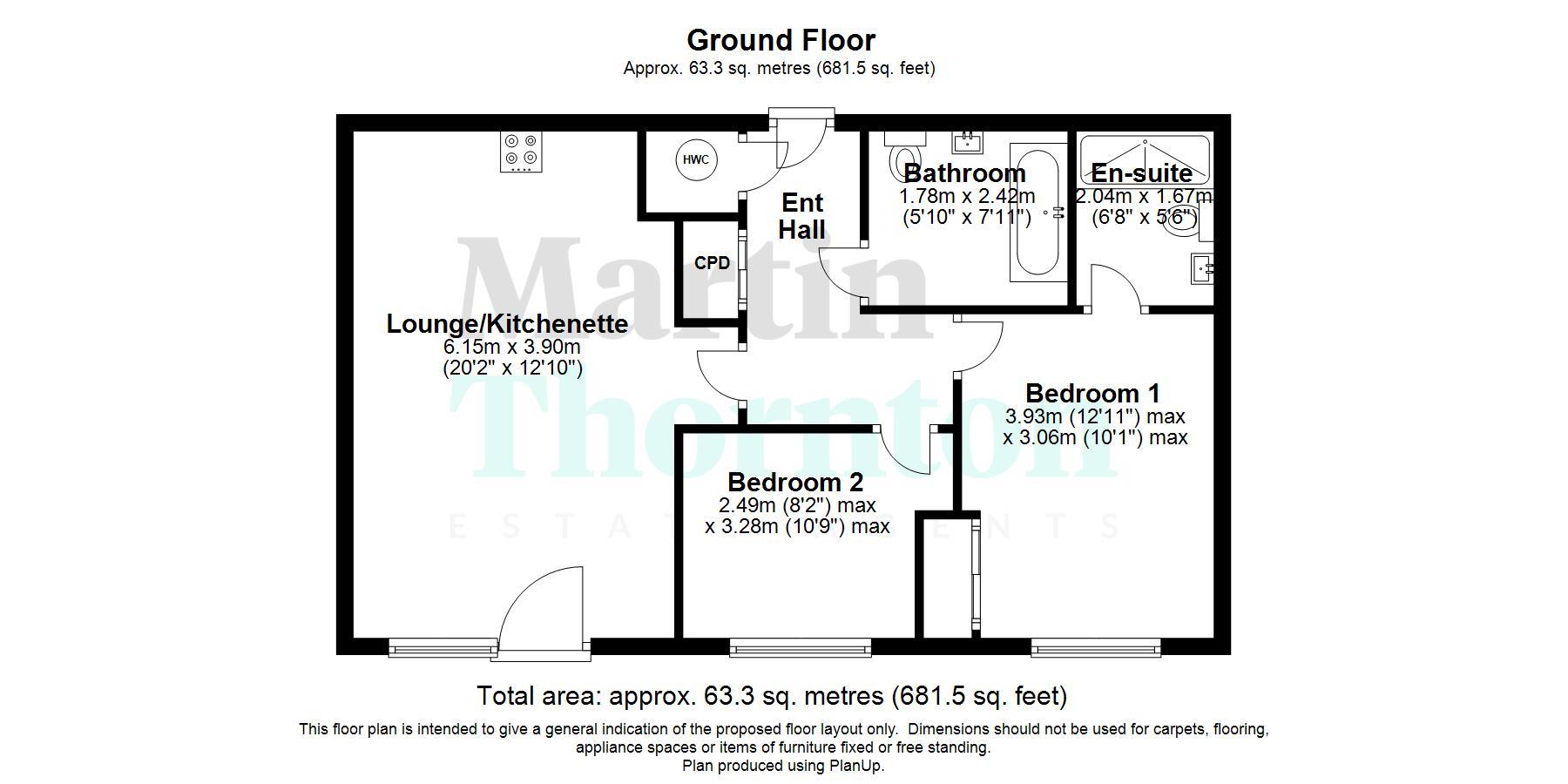 Apt 183 The Melting Point, Firth Street, Huddersfield floorplan