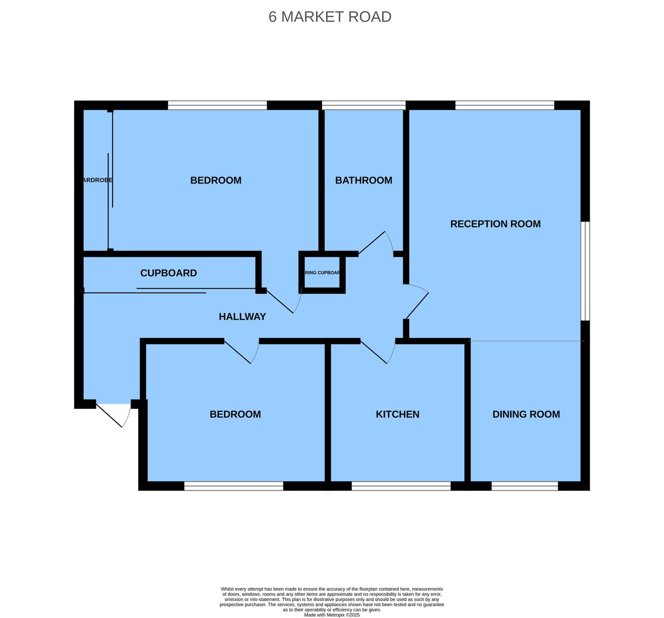 6, Market Road, Battle floorplan