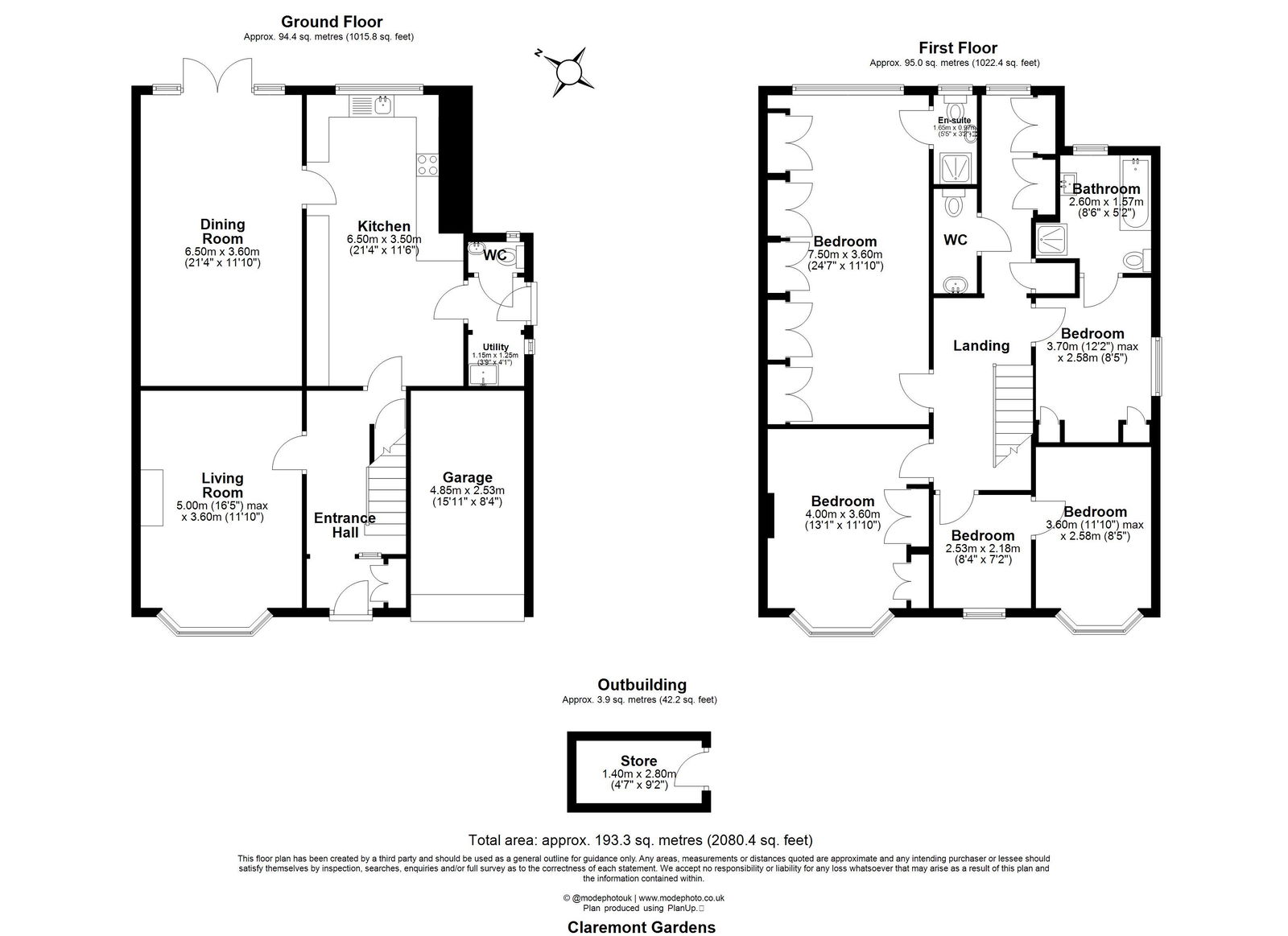 27, Claremont Gardens, Upminster floorplan
