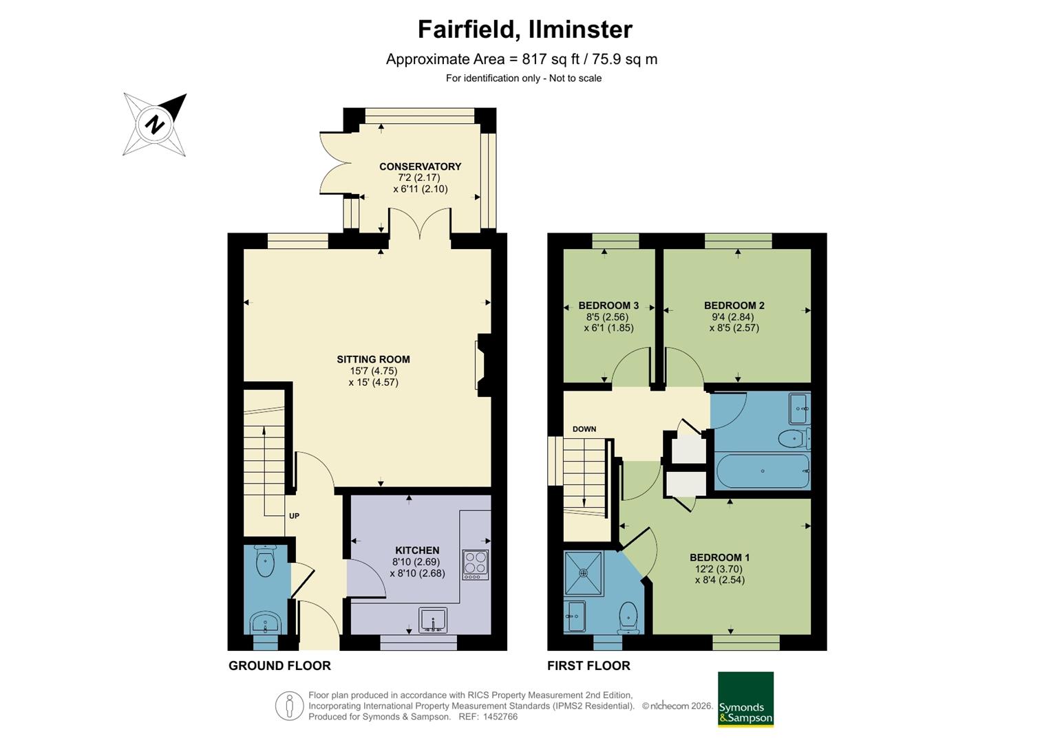 9, Fairfield, Ilminster floorplan