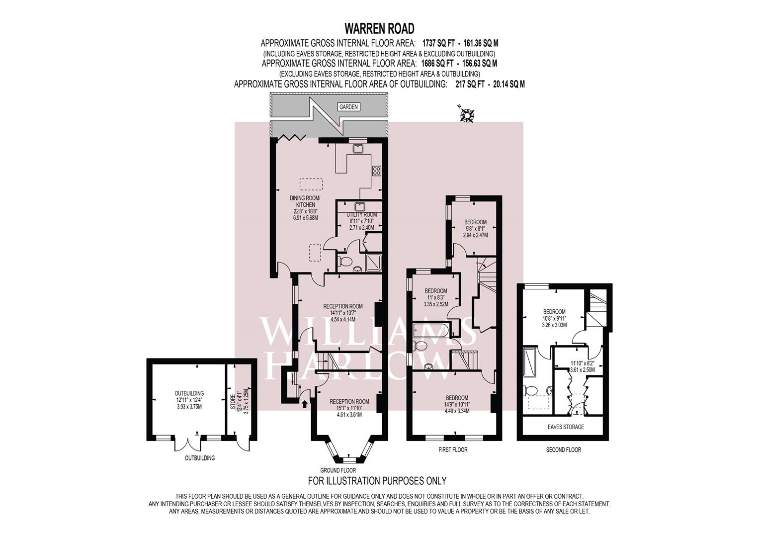 110, Warren Road, Banstead floorplan