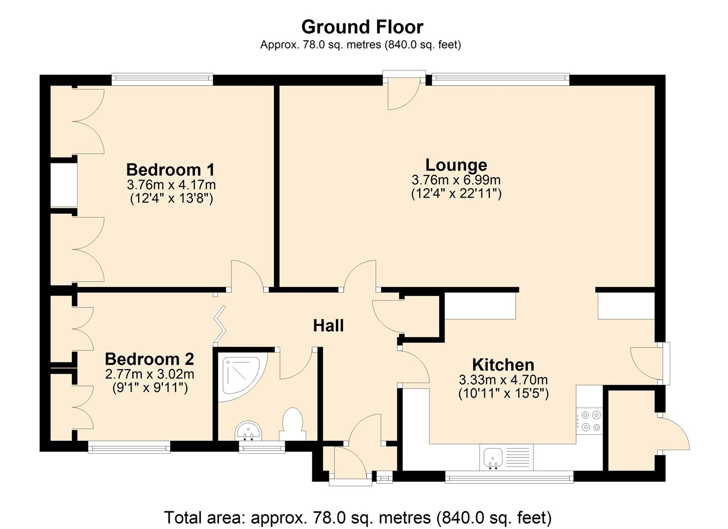 2 bed bungalow for sale in Vernon Crescent, Ravenshead, Nottinghamshire