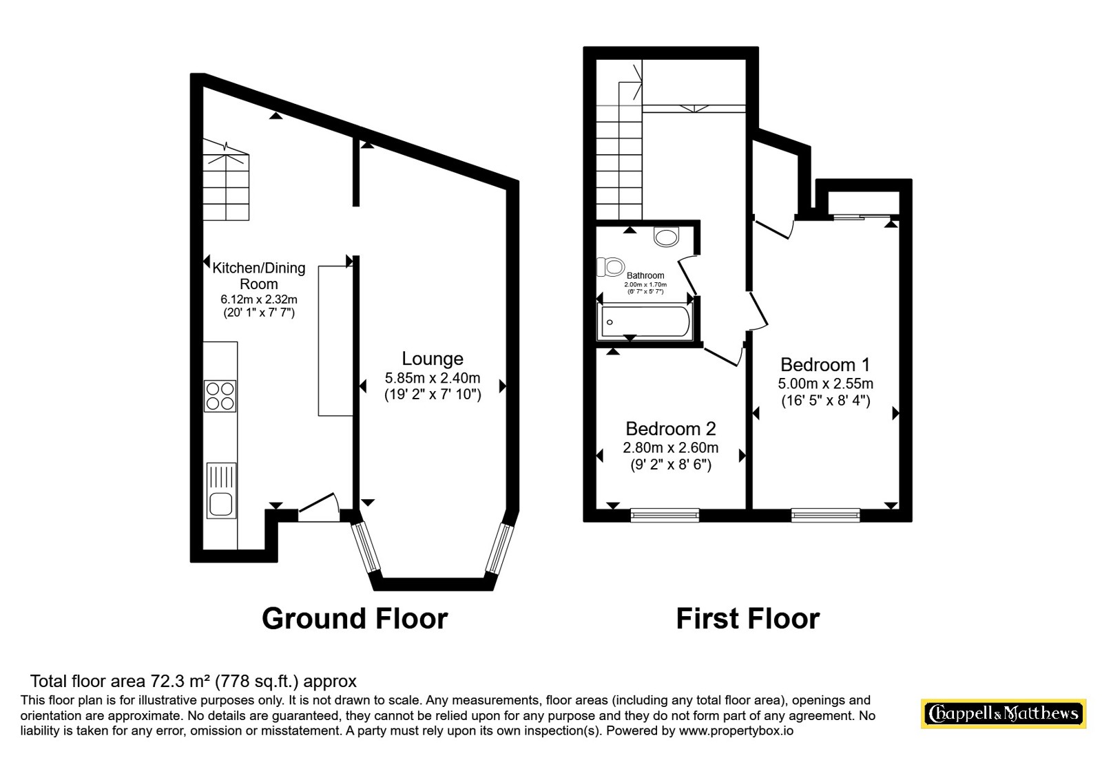 Basement Flat, Sutherland Mews,, Belgrave Hill, Bristol floorplan