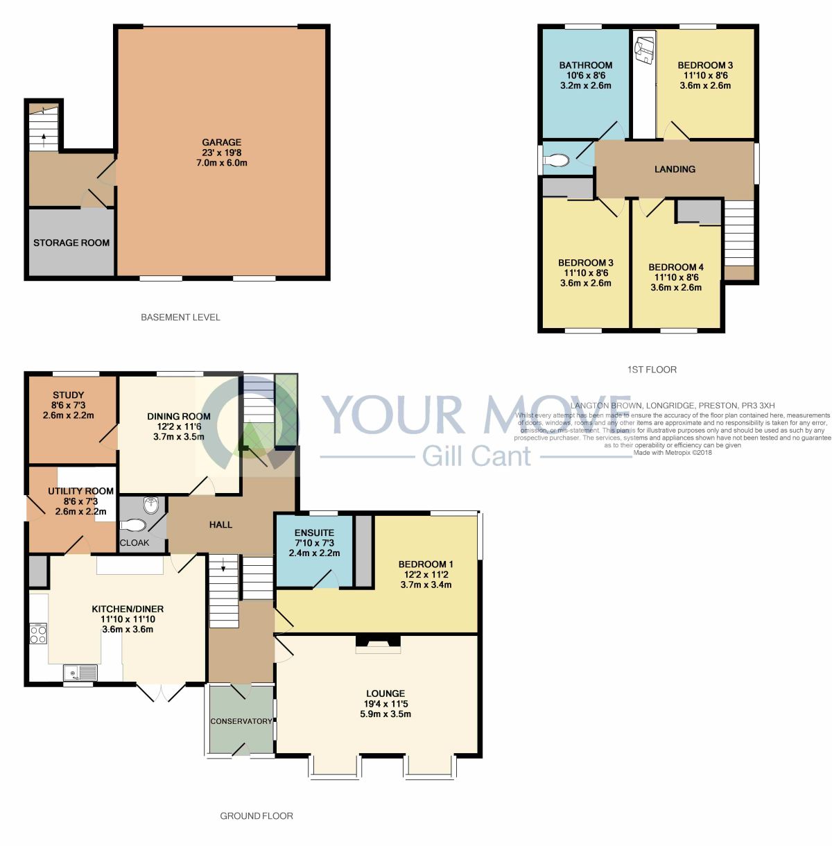 4 Bedrooms Detached house for sale in Langton Brow, Longridge, Preston PR3