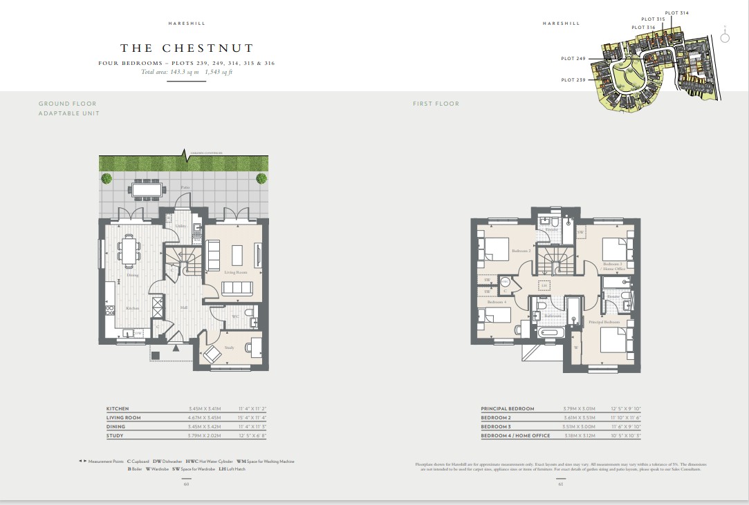 Plot 314 The Chestnut  Hareshill,, Hitches Lane, Fleet floorplan