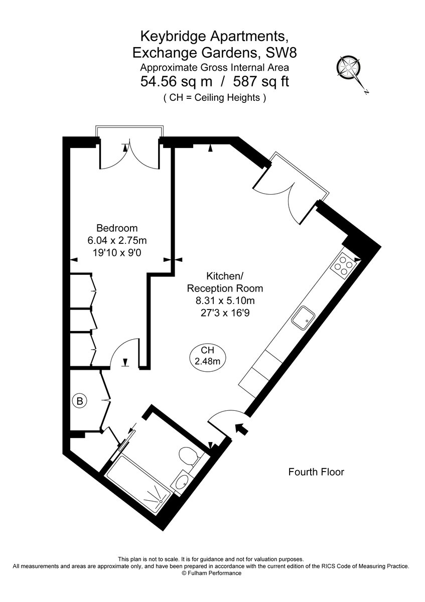 1 Bedrooms Flat to rent in Keybridge Apartments, 2 Exchange Gardens SW8