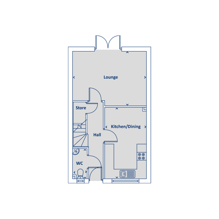 "The Caddington" at Chamberlain Way, Peterborough PE4, 3 bedroom