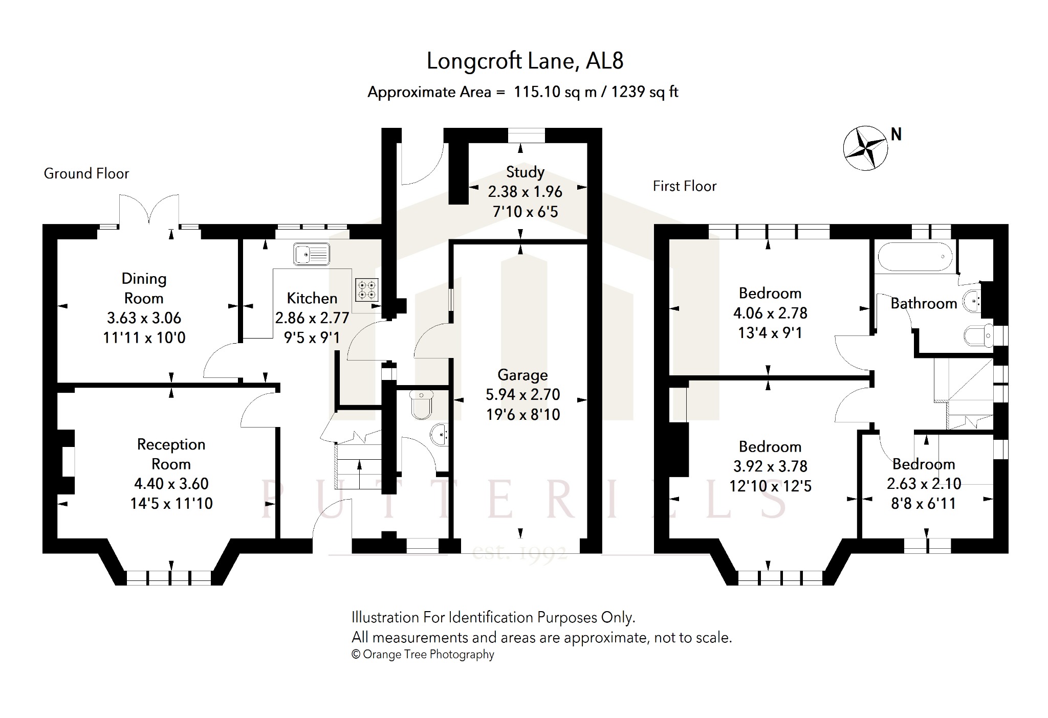 16, Longcroft Lane, Welwyn Garden City floorplan