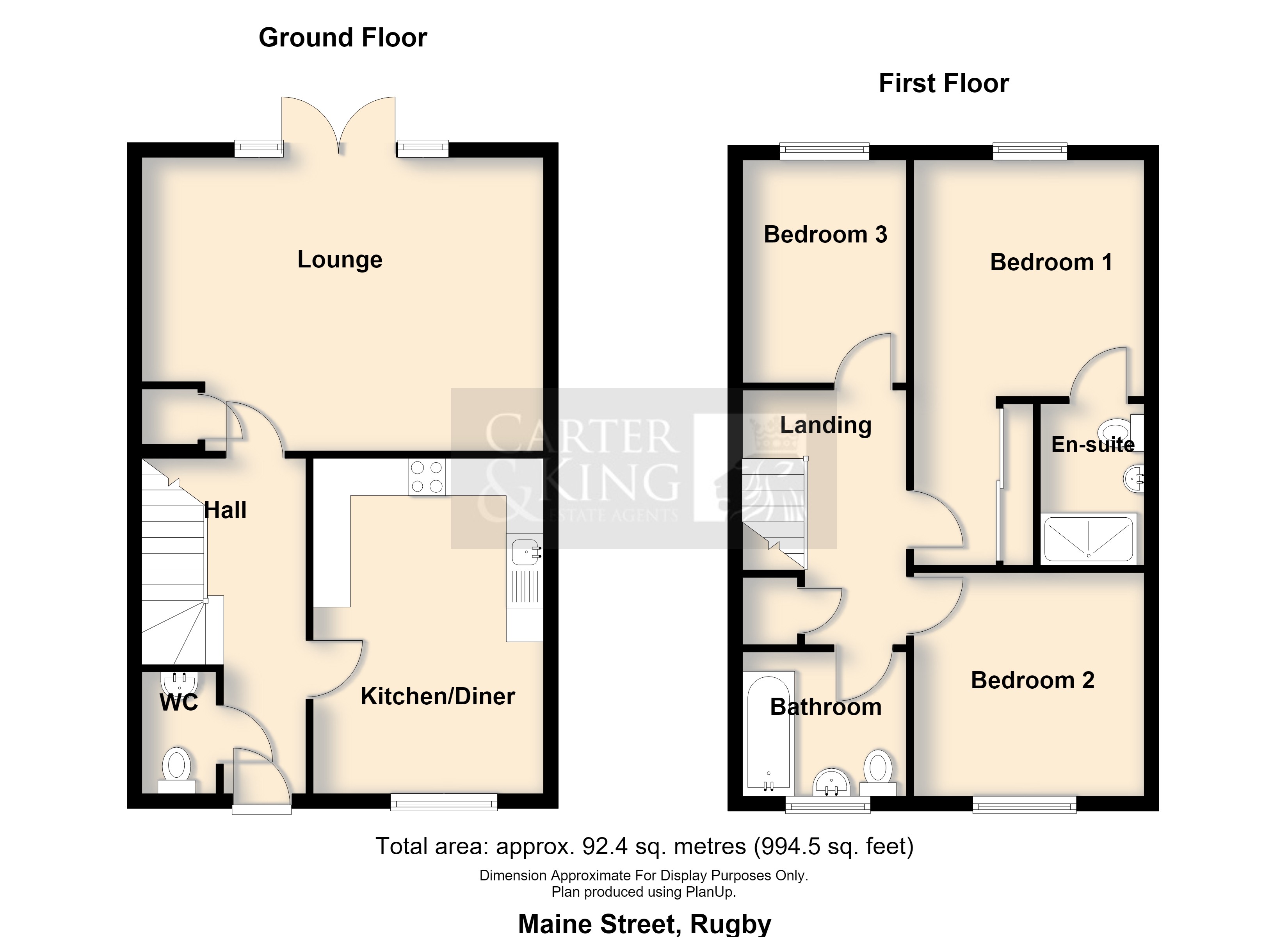87, Maine Street, Rugby floorplan