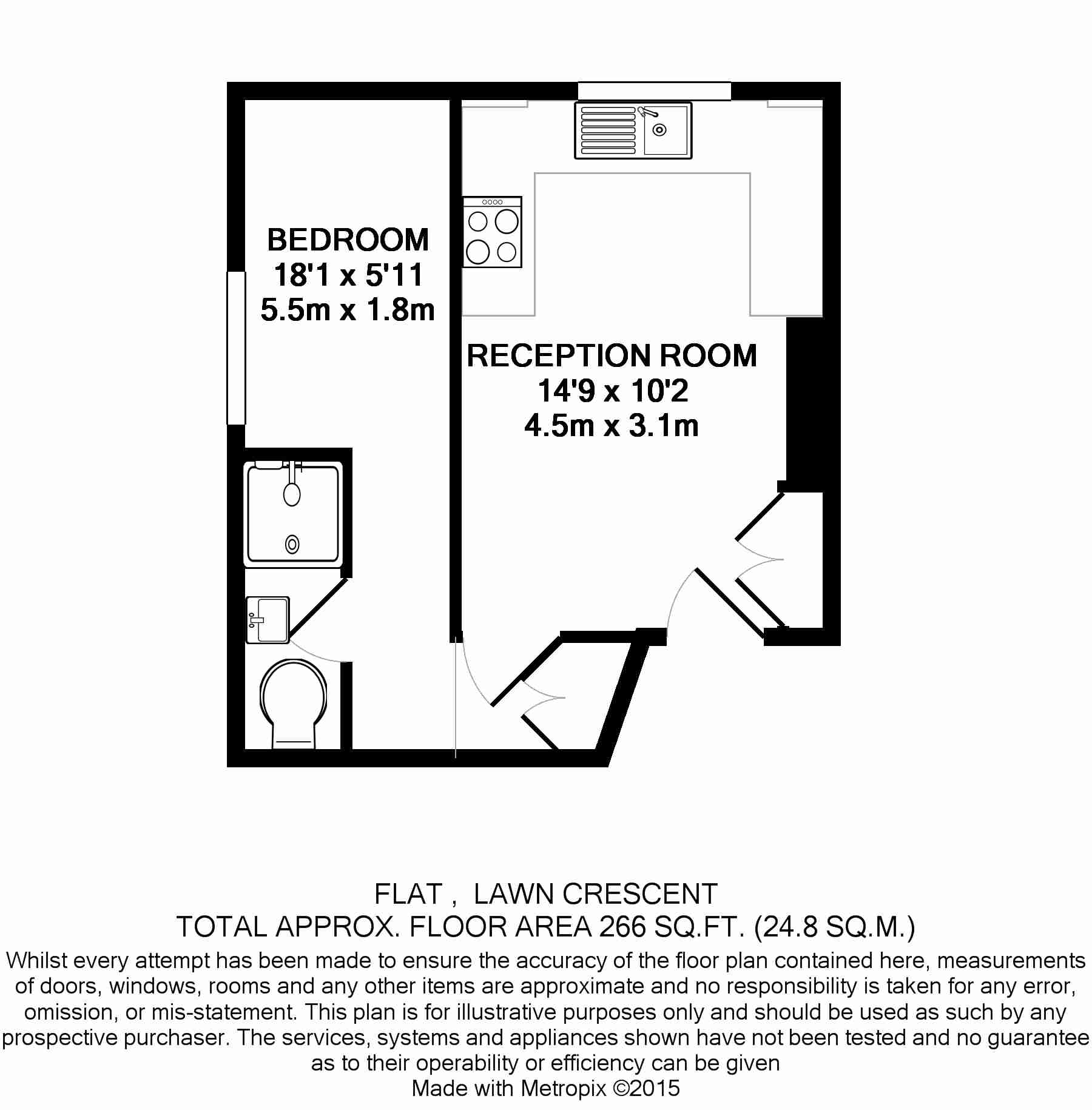 1 Bedrooms Flat to rent in Lawn Crescent, Kew, Richmond, Surrey TW9