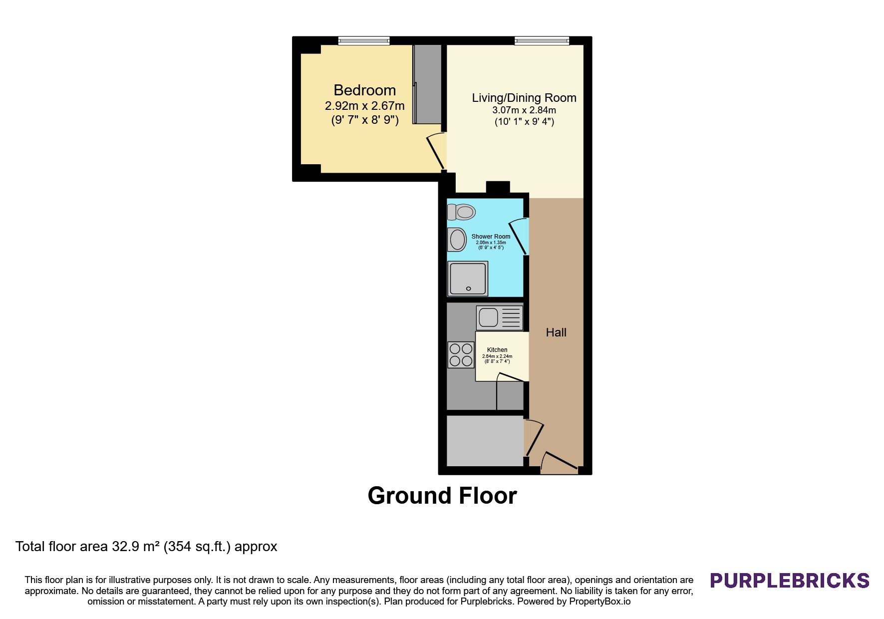 Flat 2/Wraysbury House, 4 London Road, Staines-upon-Thames floorplan