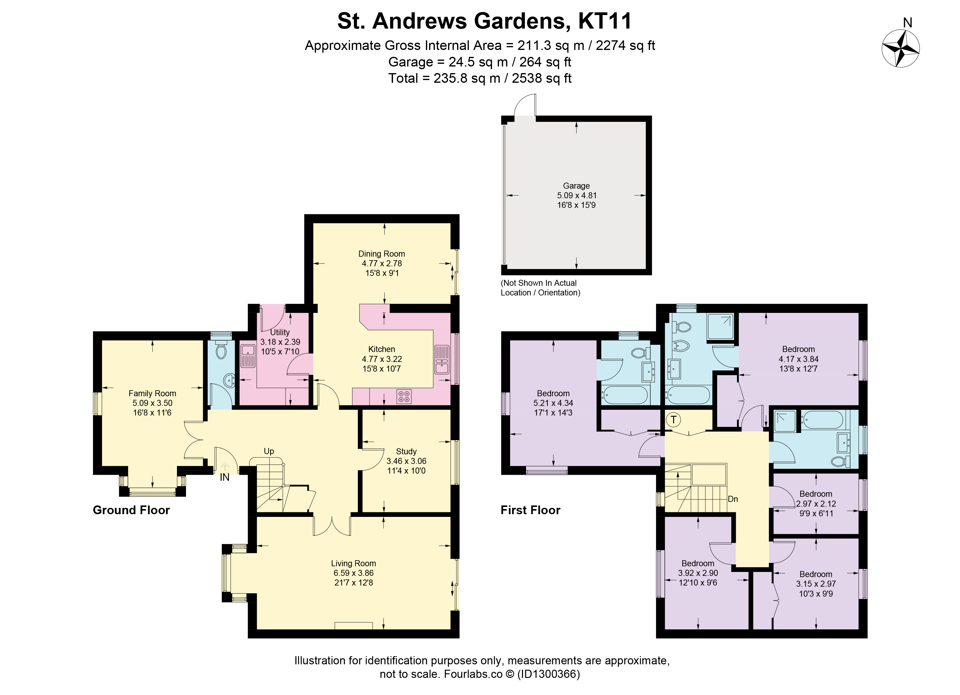 26, St Andrews Gardens, Cobham floorplan