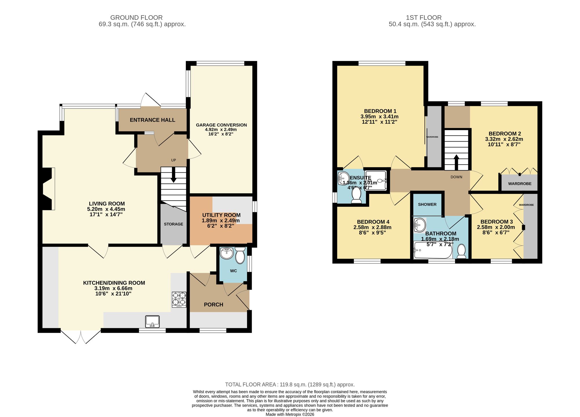 17 Peacock Close, Sheffield floorplan