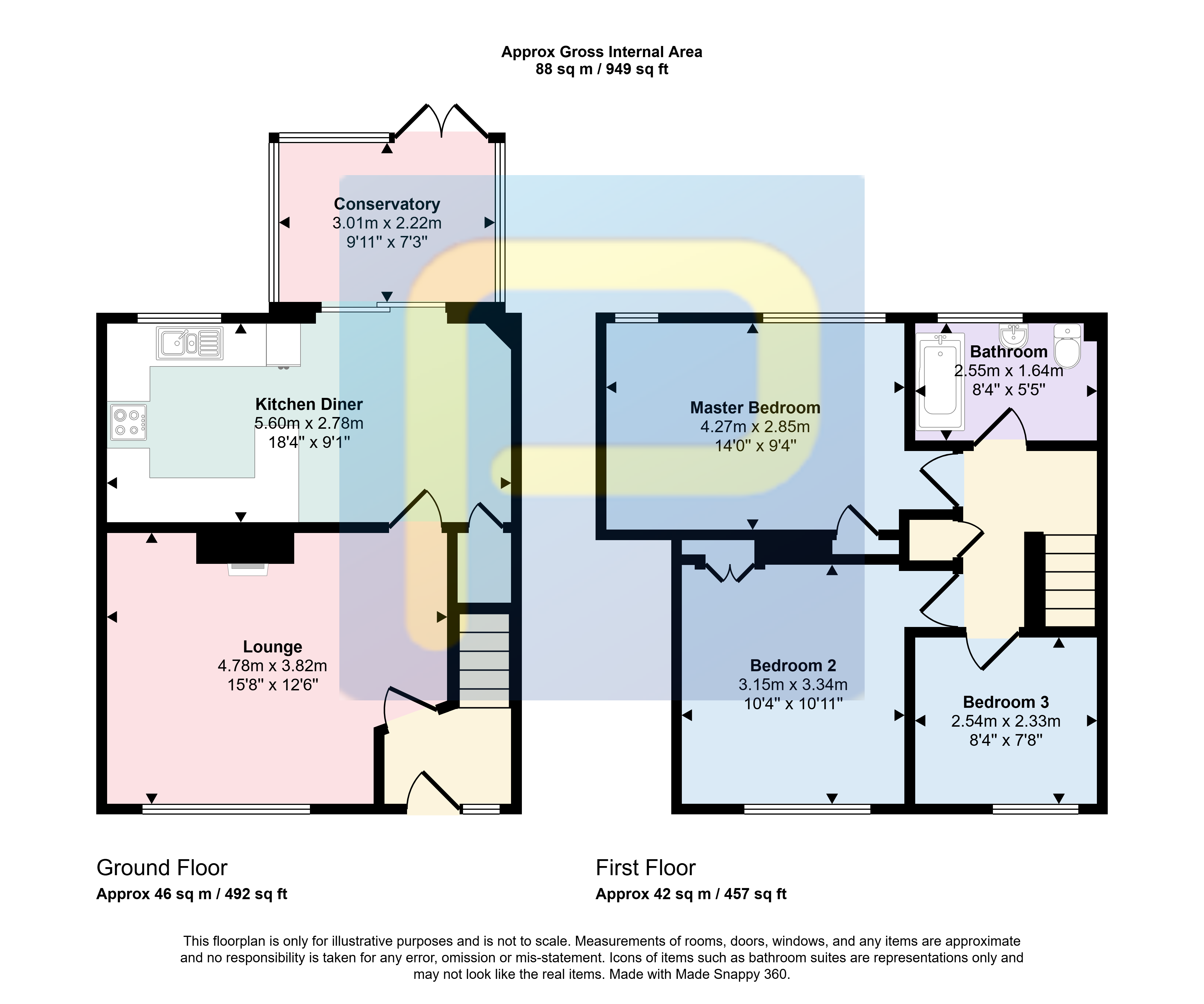 39, Derwent Close, Seaham floorplan