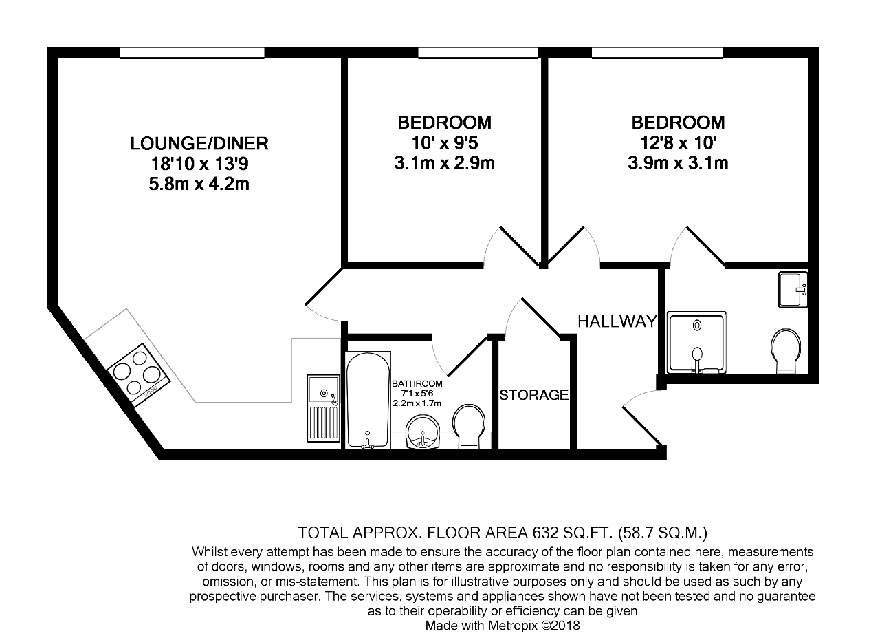 2 Bedrooms Flat to rent in Thomas Jacomb Place, London E17