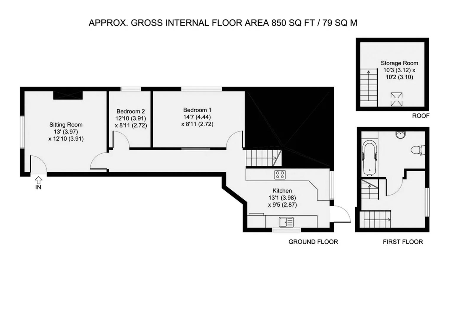 3 The Old Post Office, Heyford Road, Middleton Stoney floorplan
