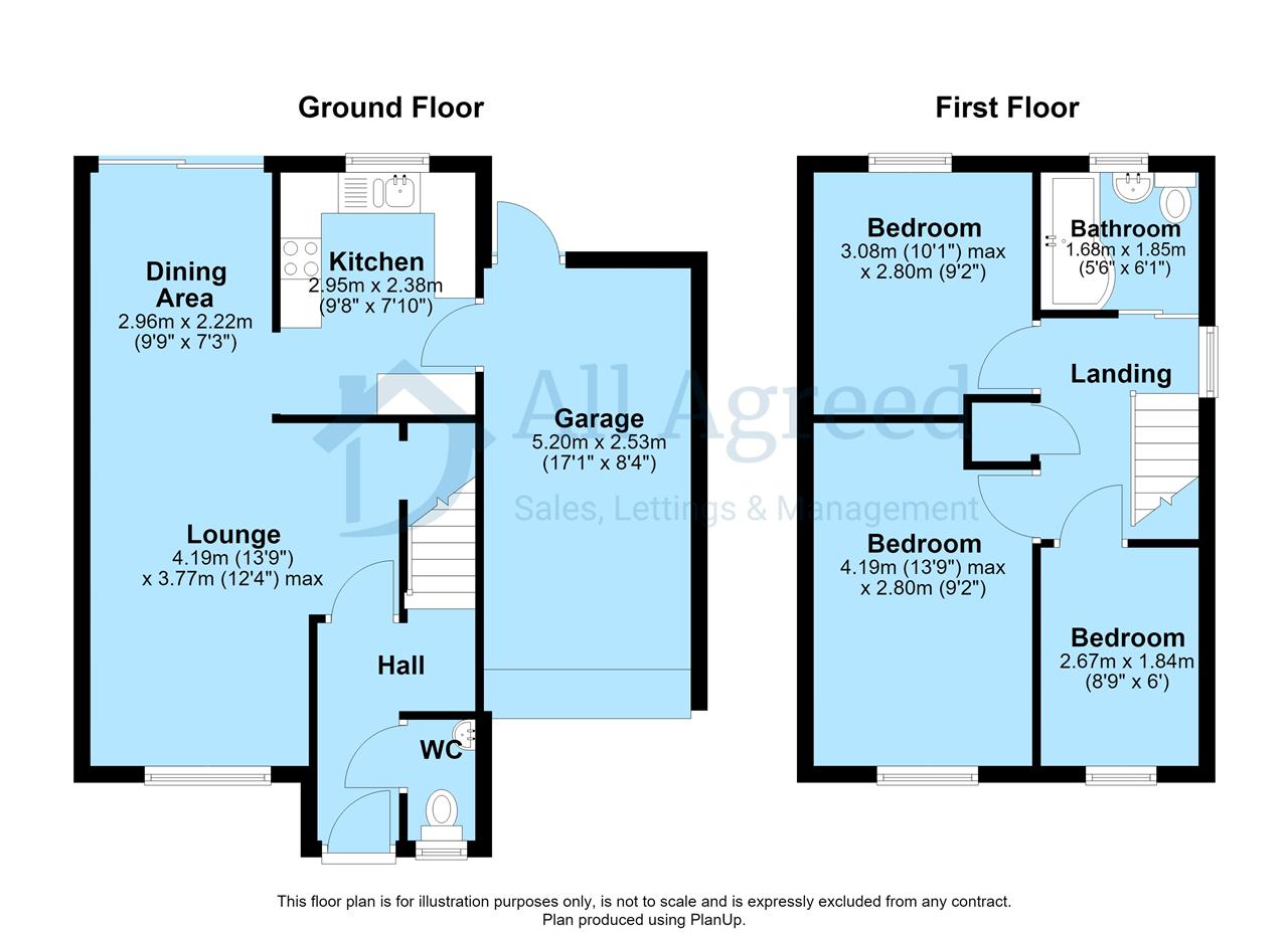 37, Grange Road, Pilsley floorplan