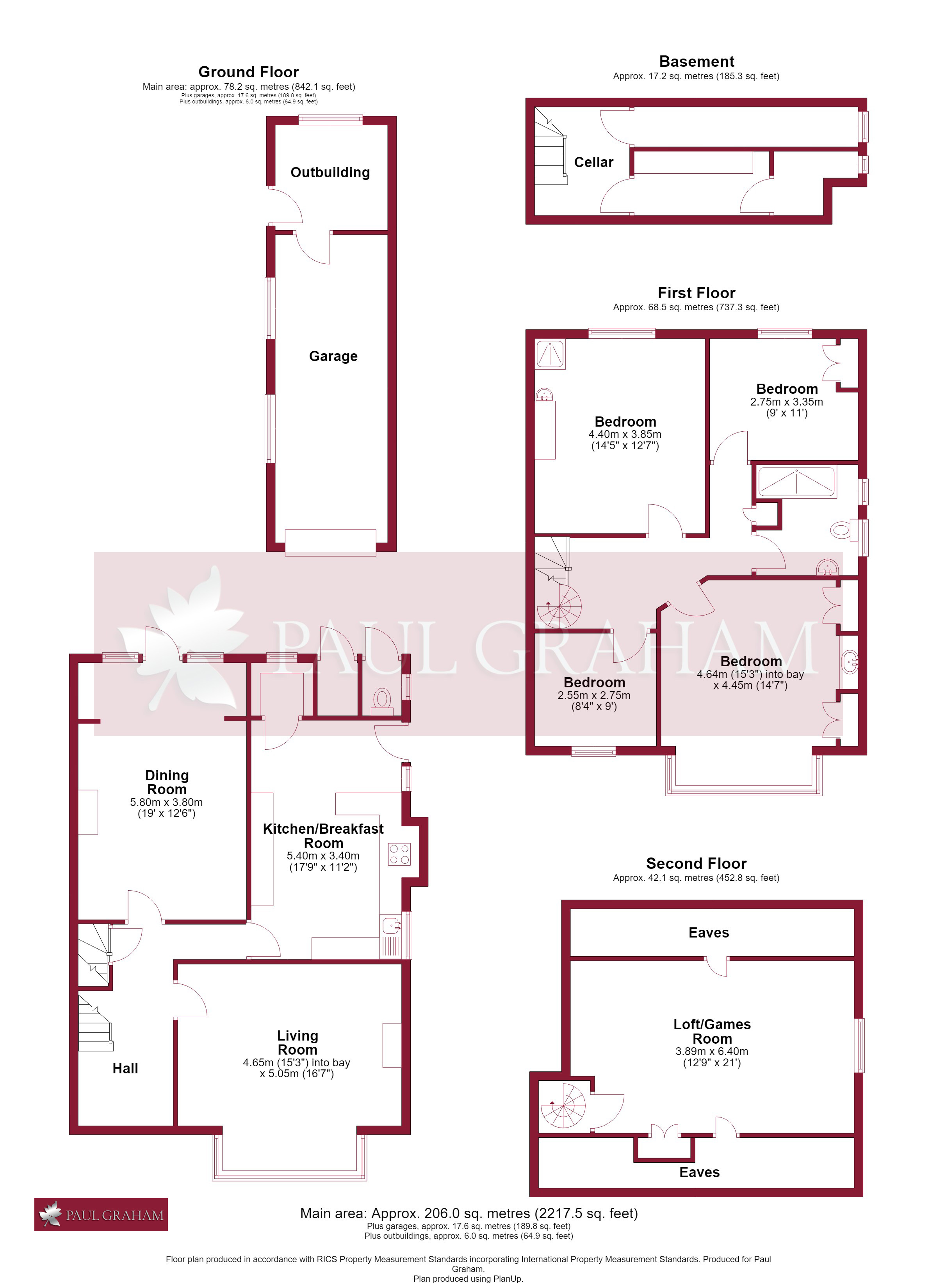 3, Cranley Gardens, South Wallington floorplan