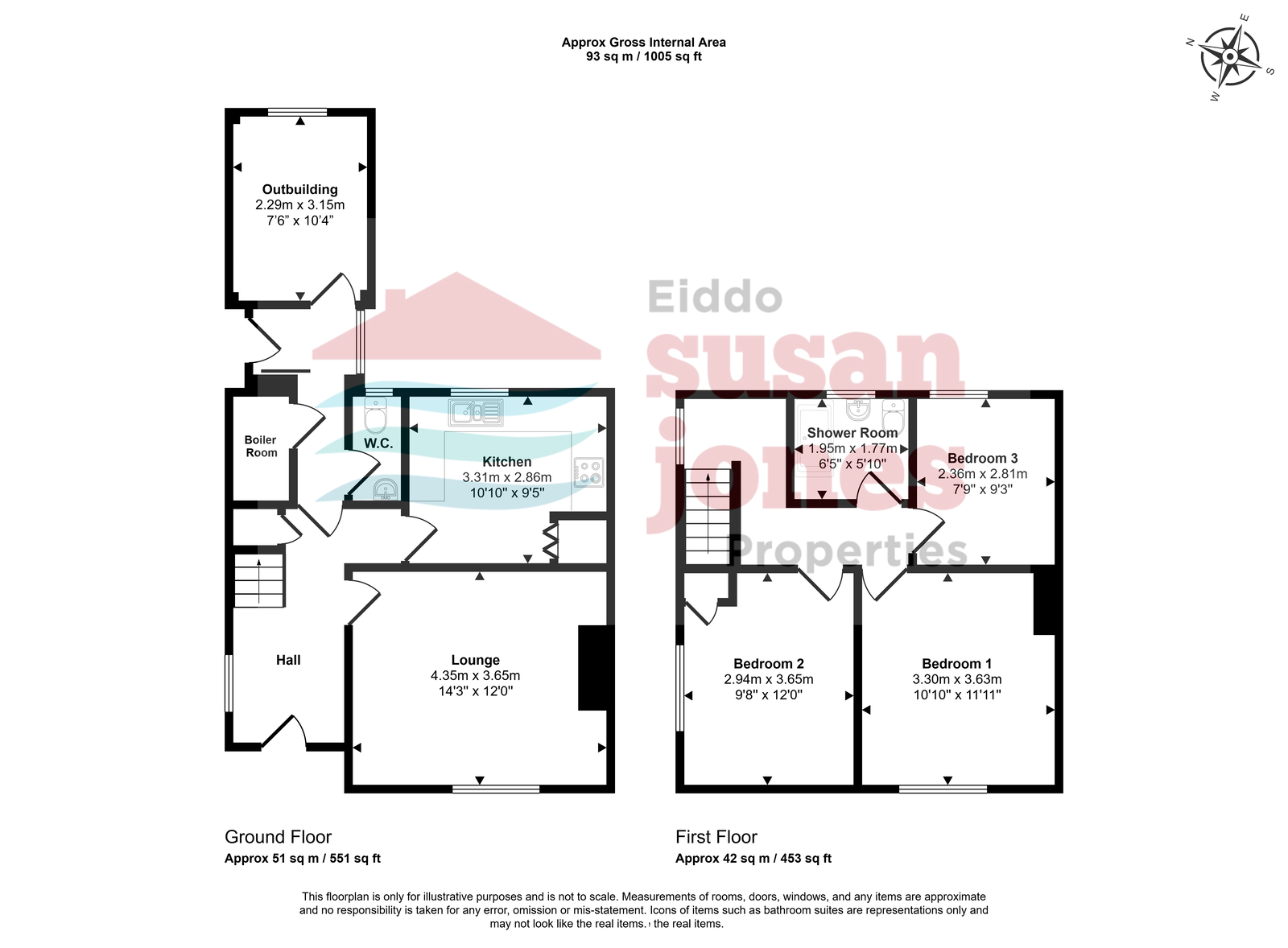 7 Maes Hyfryd, Pwllheli floorplan