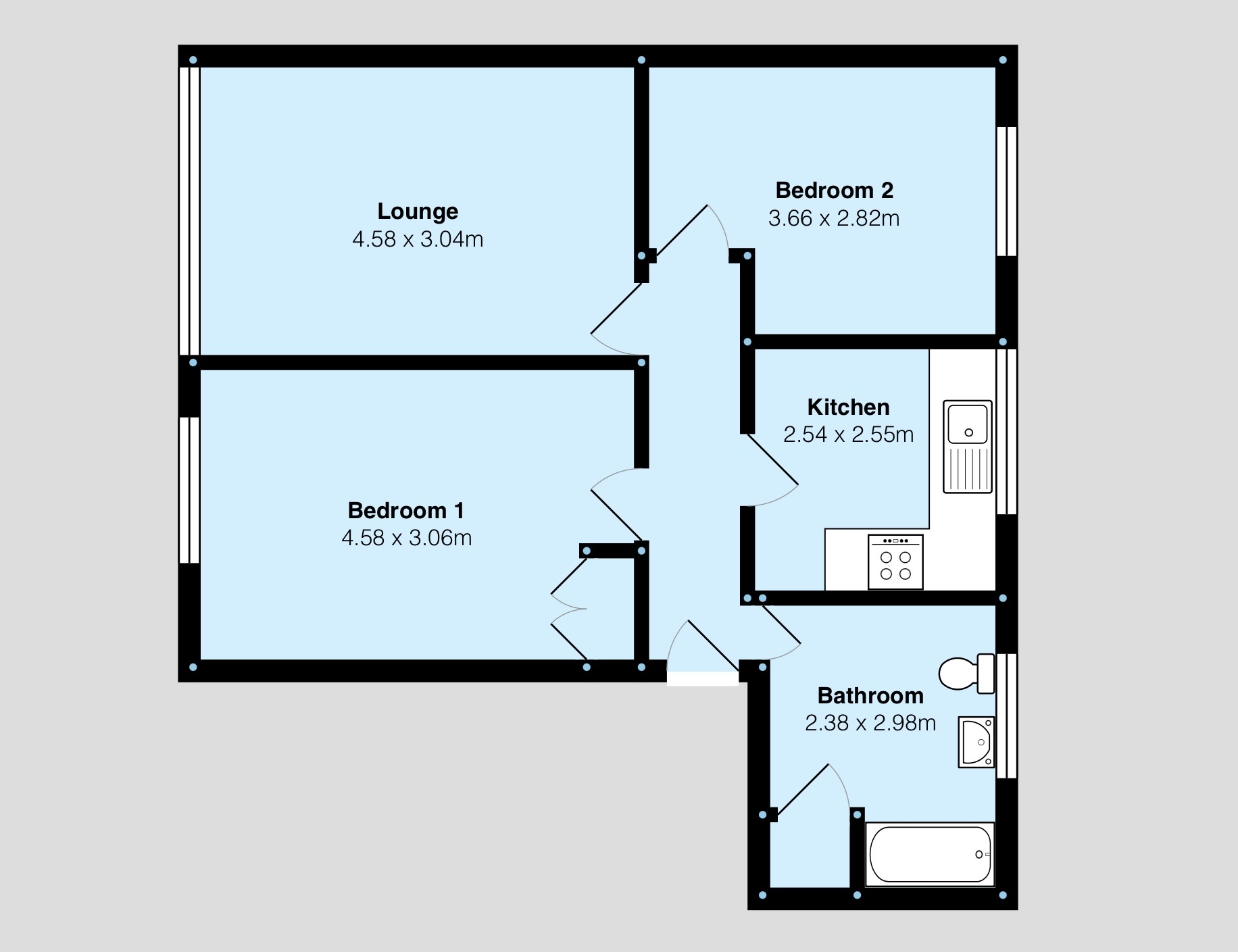 9, Richmond Close, Butlers Road, Birmingham floorplan