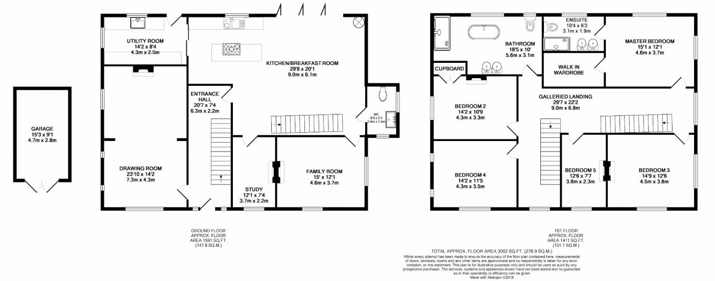 5 Bedrooms Detached house for sale in Upper Chobham Road, Camberley GU15