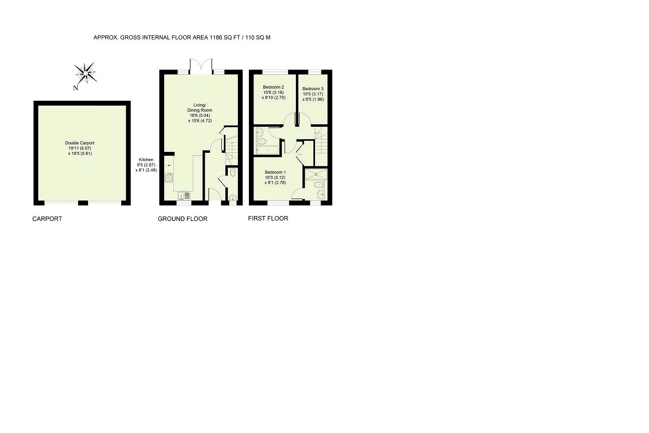 3 Bedrooms Terraced house to rent in Launton Road Retail, Launton Road, Bicester OX26