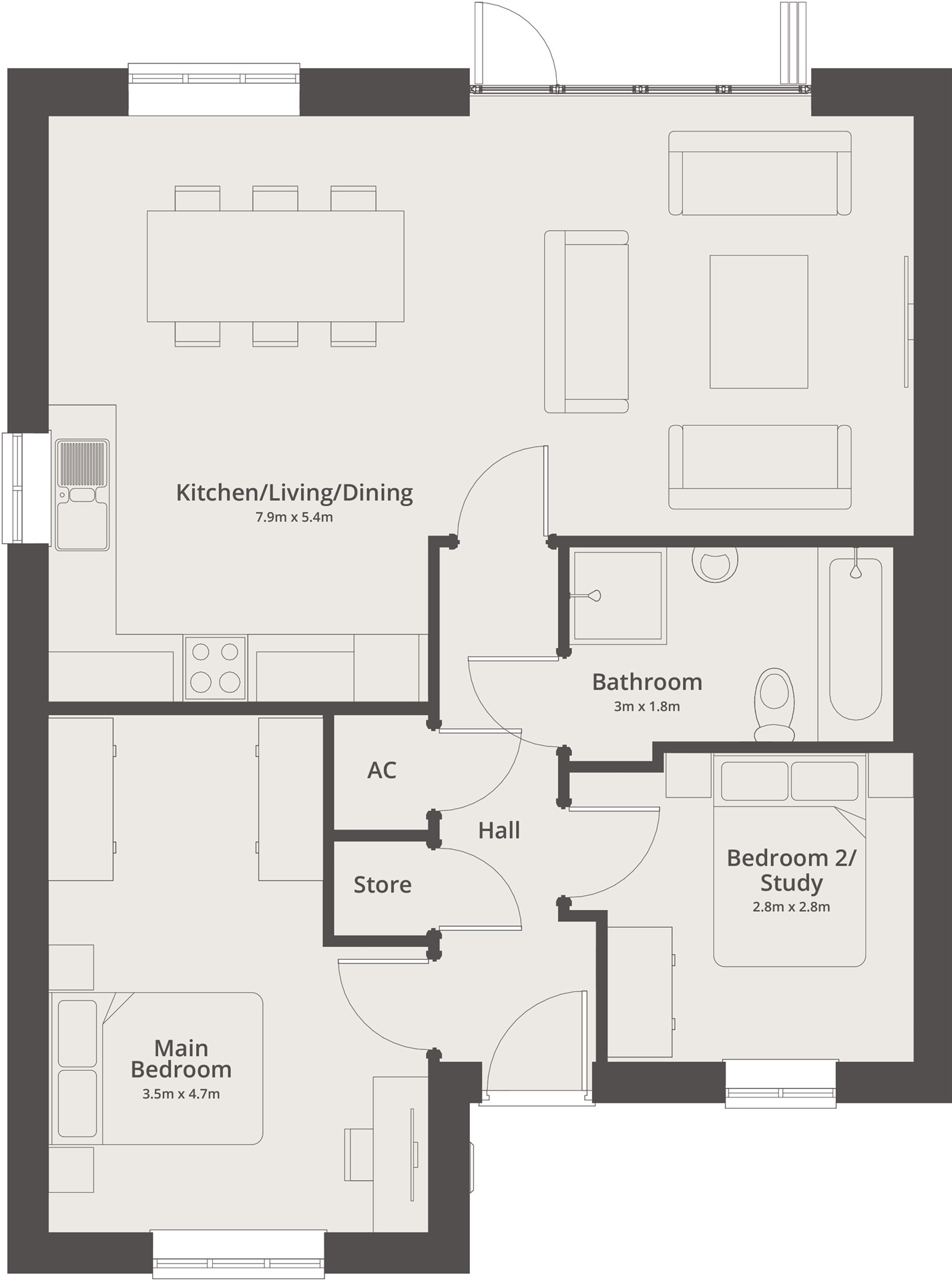 Coventry Lane, Nottingham floorplan