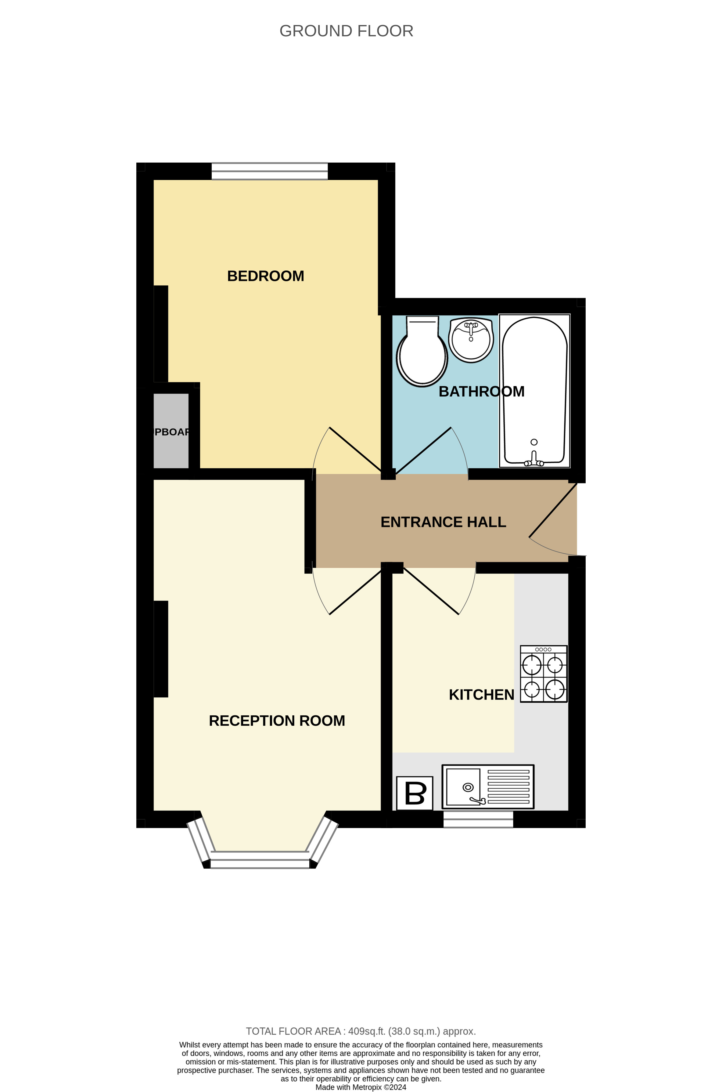 Flat 1, Worthing floorplan