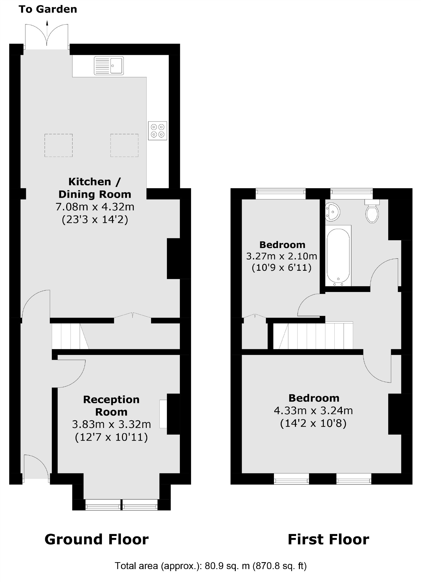 52, Malvern Road, Hampton floorplan