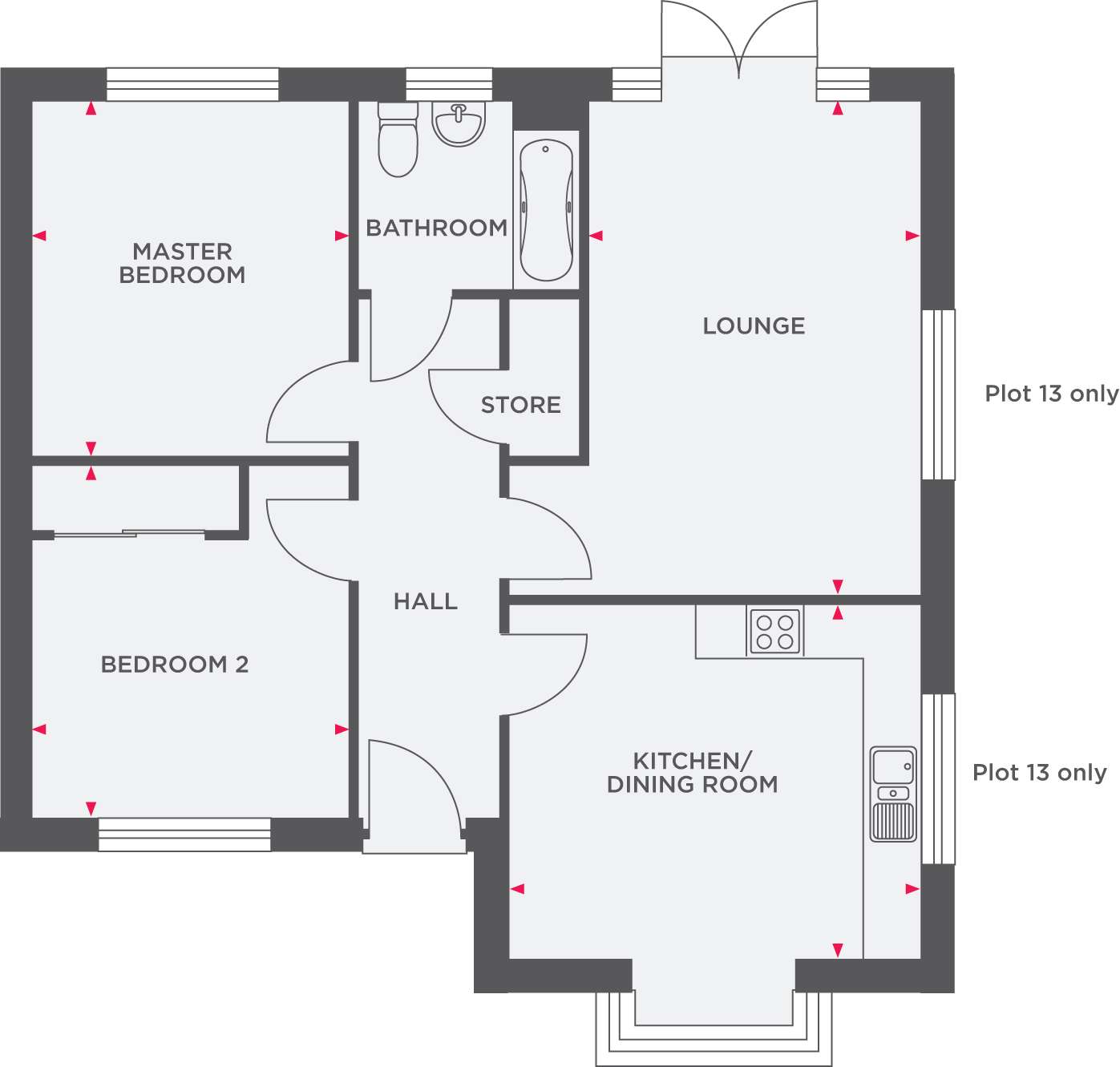 15, Oakdene, Fore Street, Lifton floorplan