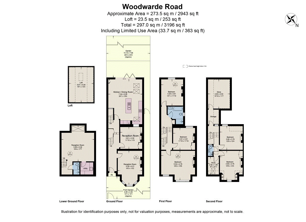 7, Woodwarde Road, London floorplan