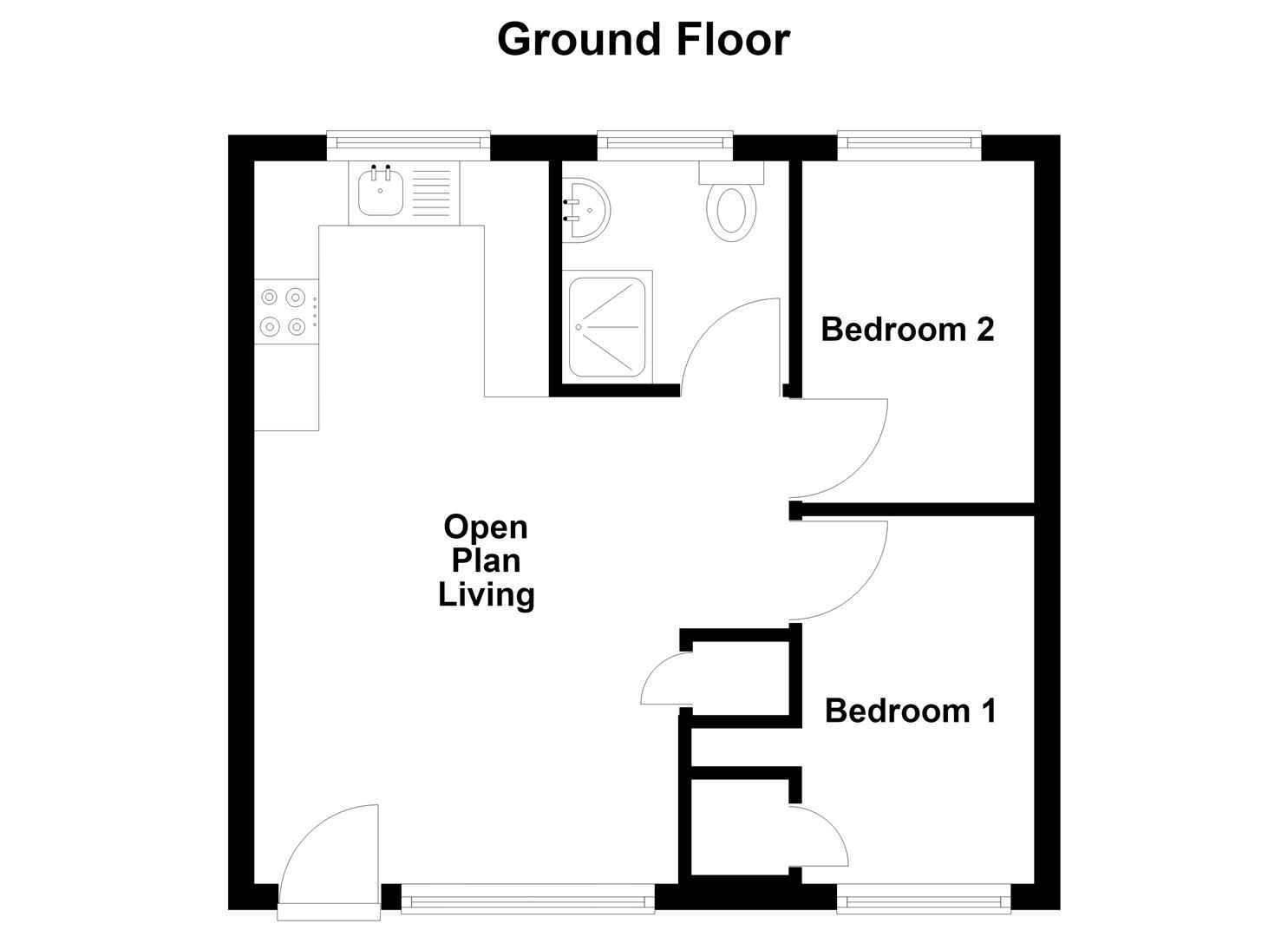 Chalet 192, Sandown Bay Holiday Centre, Yaverland Road, Sandown floorplan