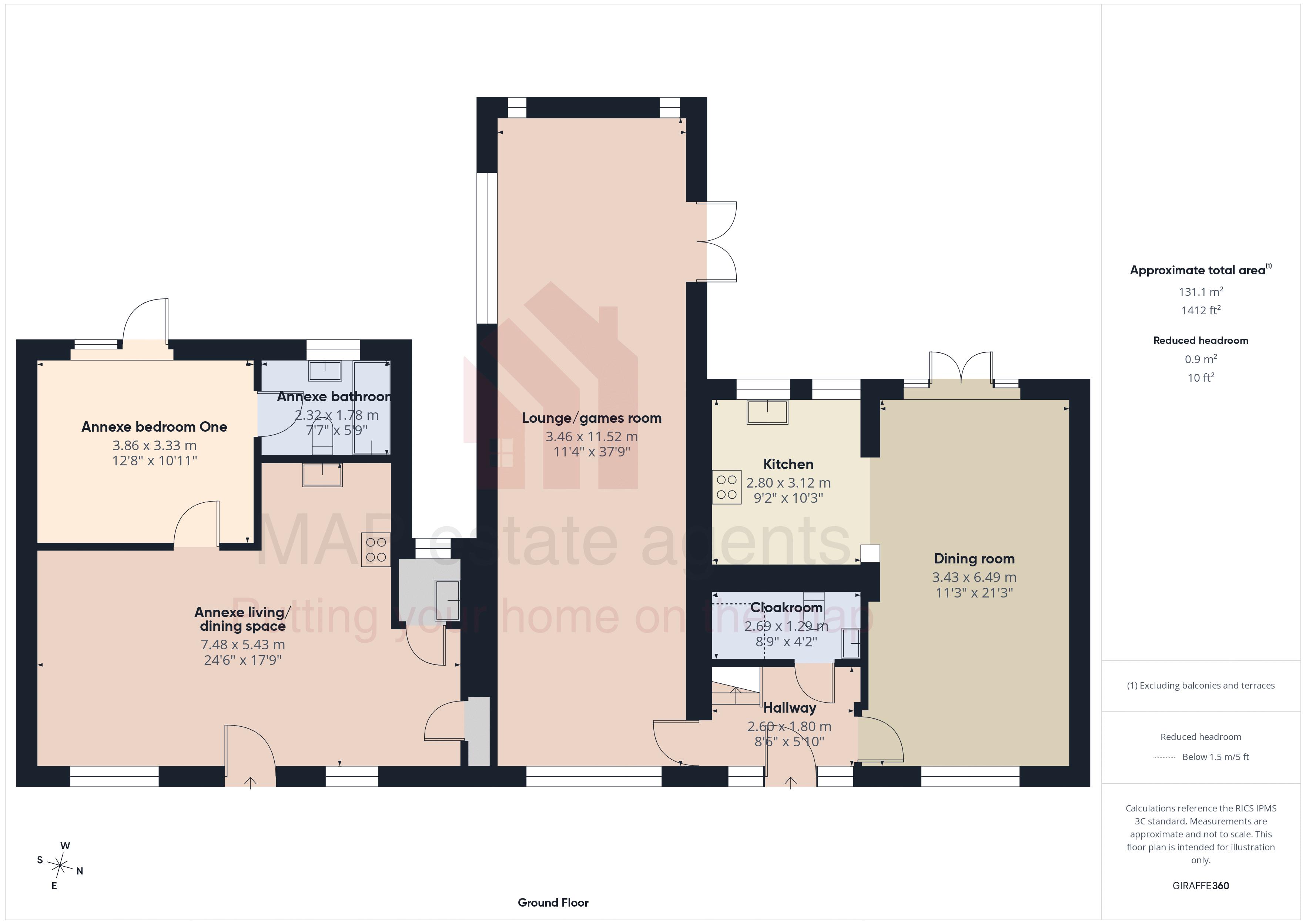 5, West Seton, Camborne floorplan