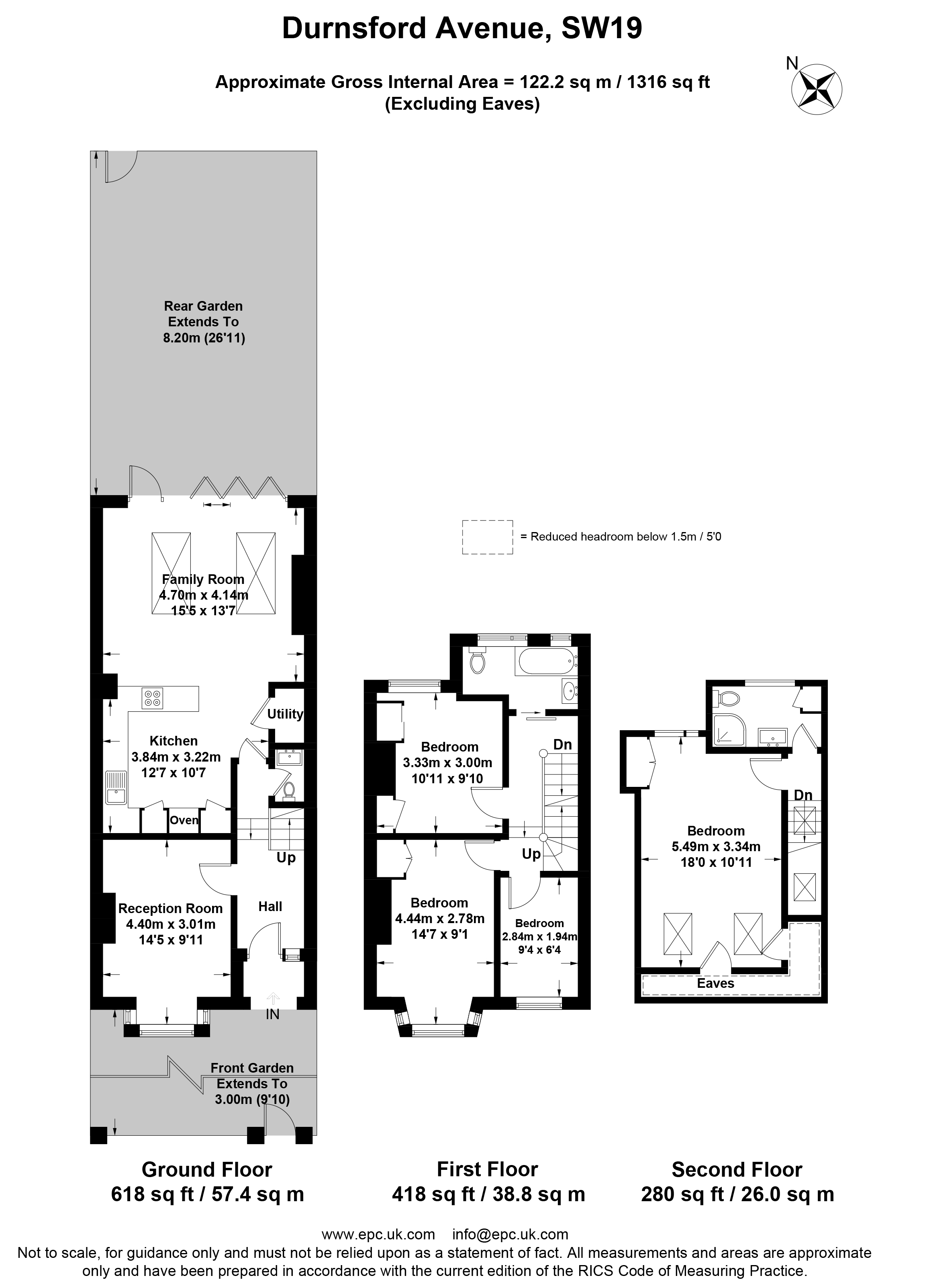 4 Bedrooms Terraced house to rent in Durnsford Avenue, London SW19