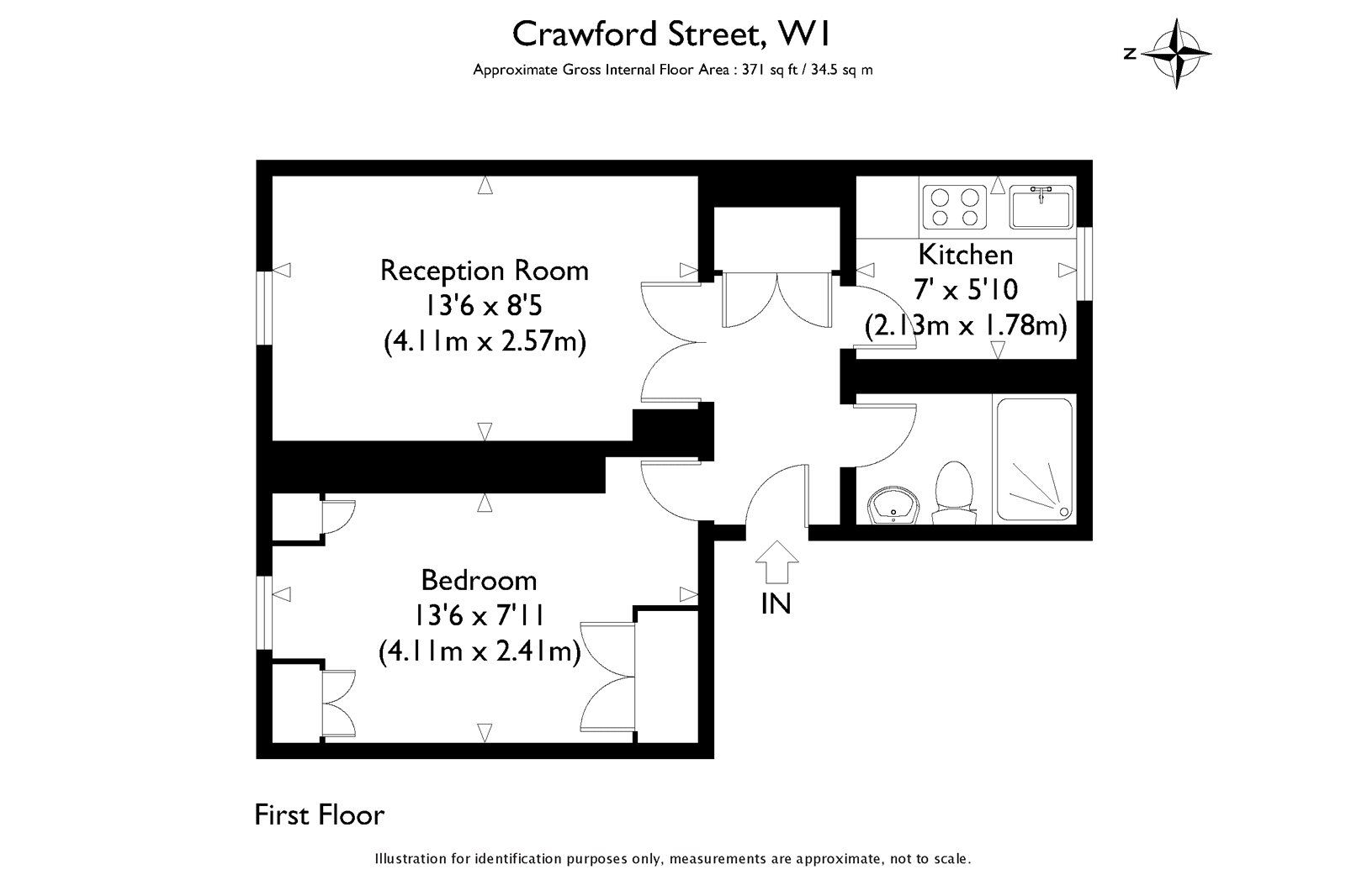 1 Bedrooms Flat to rent in Crawford Street, London W1U