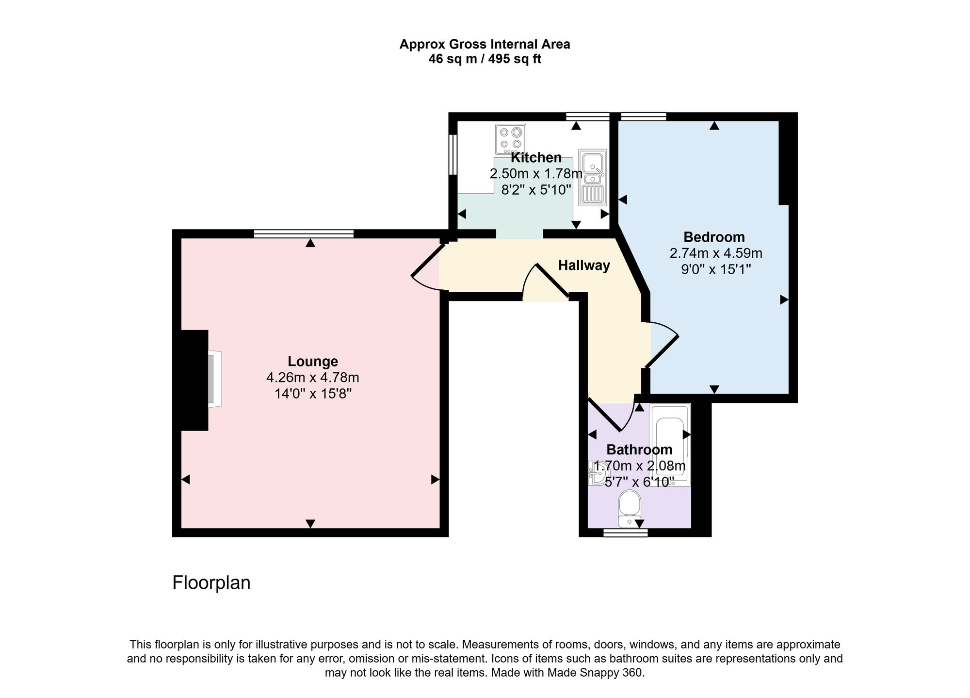 1b Amisfield Road, Halifax floorplan