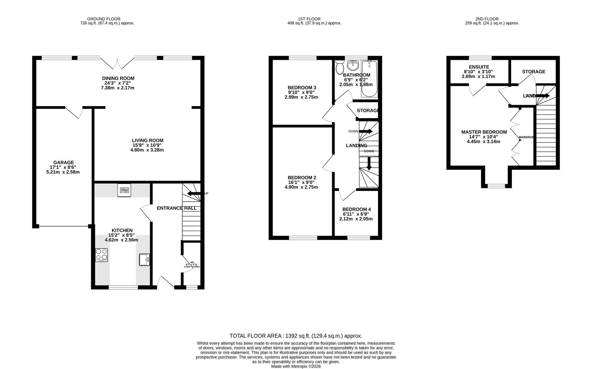 83 Chaise Meadow, Lymm floorplan