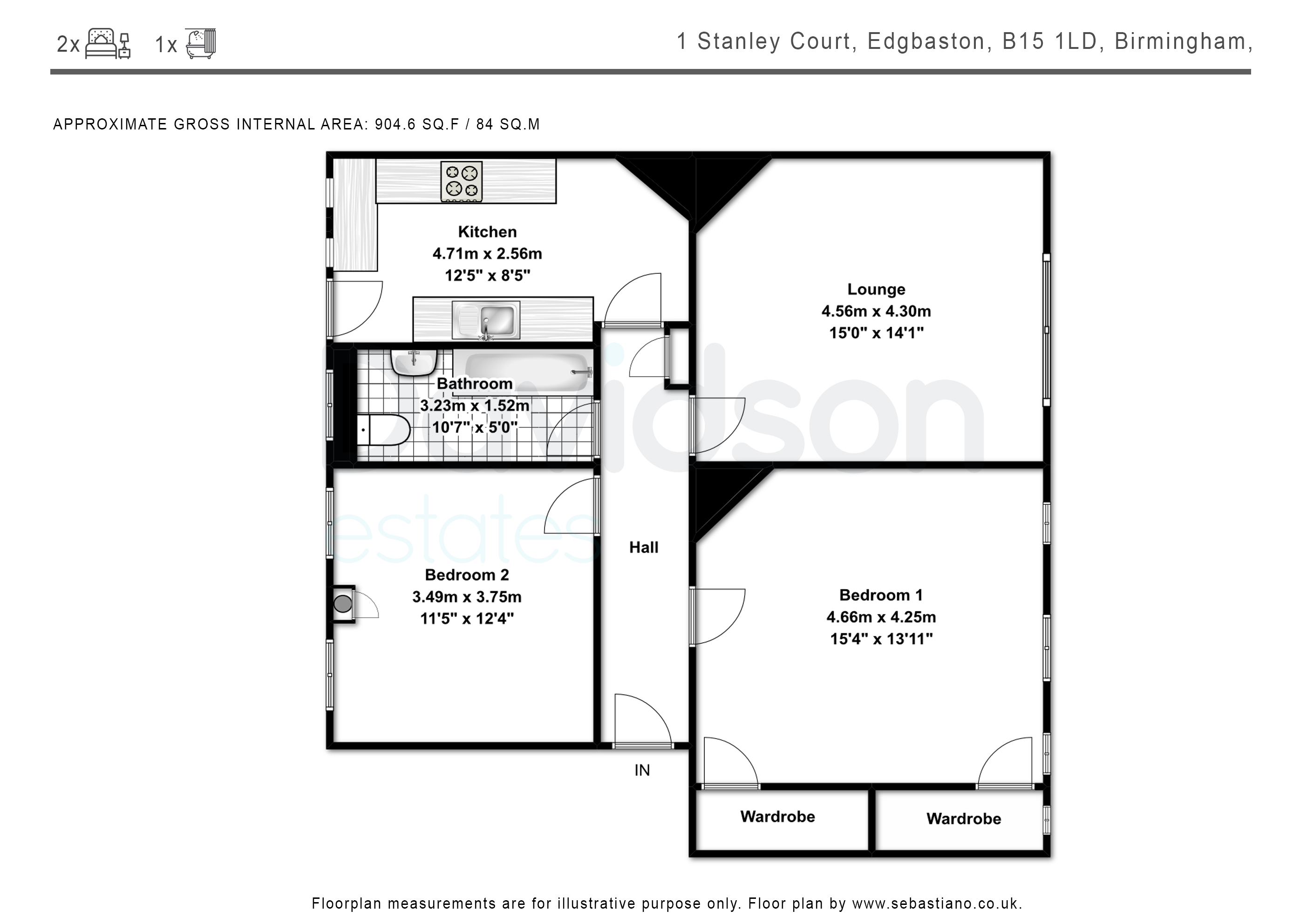 2 Bedrooms Flat to rent in Islington Row, Edgbaston B15