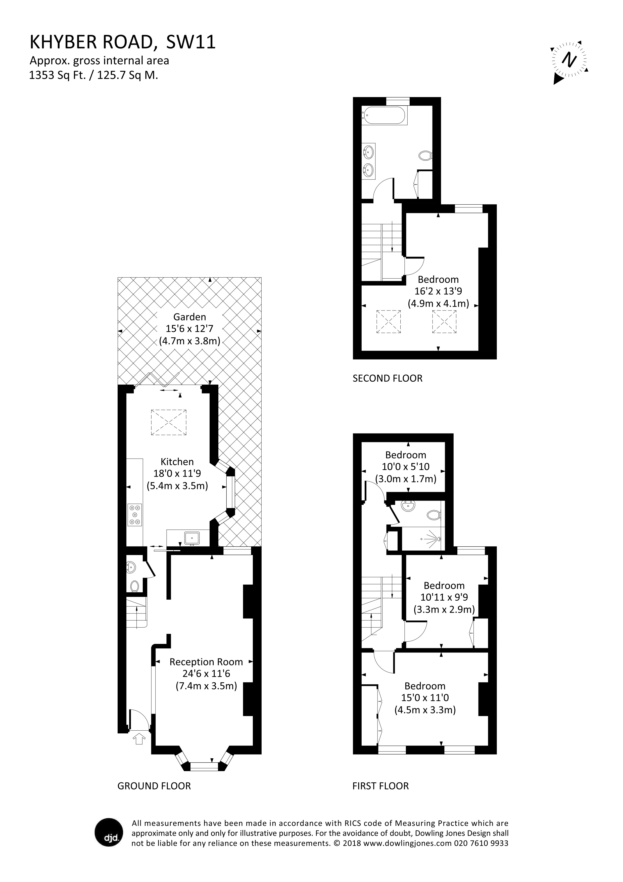 4 Bedrooms  to rent in Khyber Road, London SW11