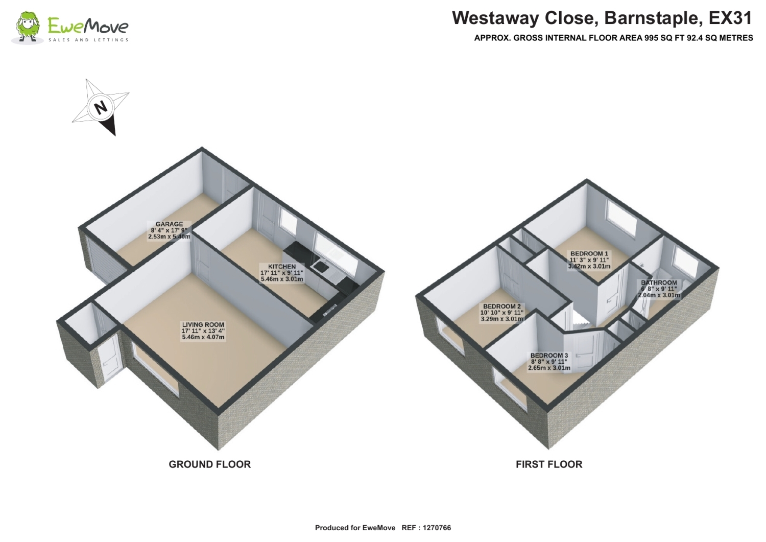 28, Westaway Close, Barnstaple floorplan