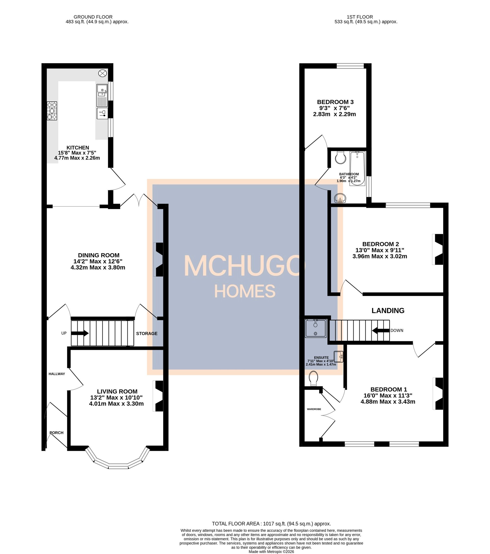 72 Grosvenor Road, Birmingham floorplan