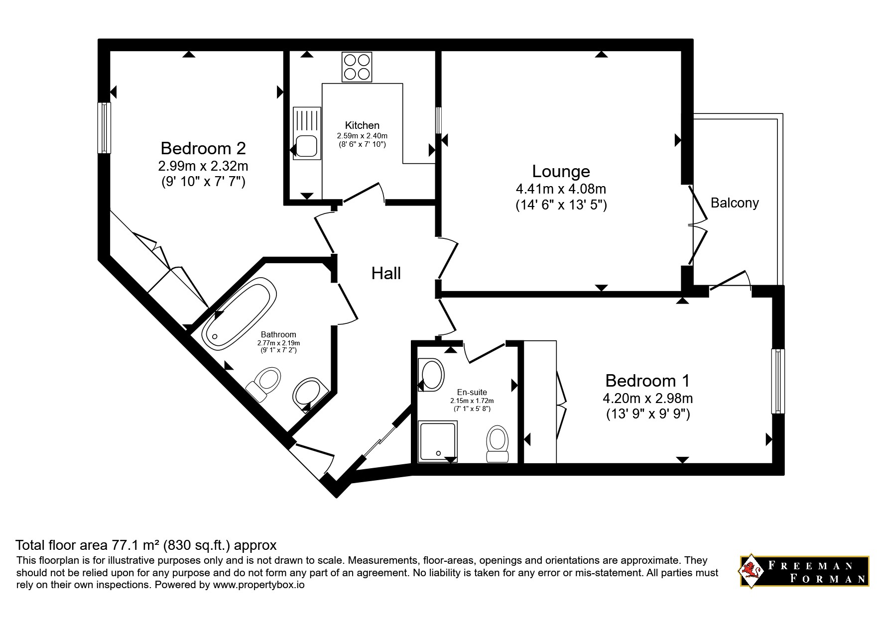 21, The Piazza, East Sussex floorplan