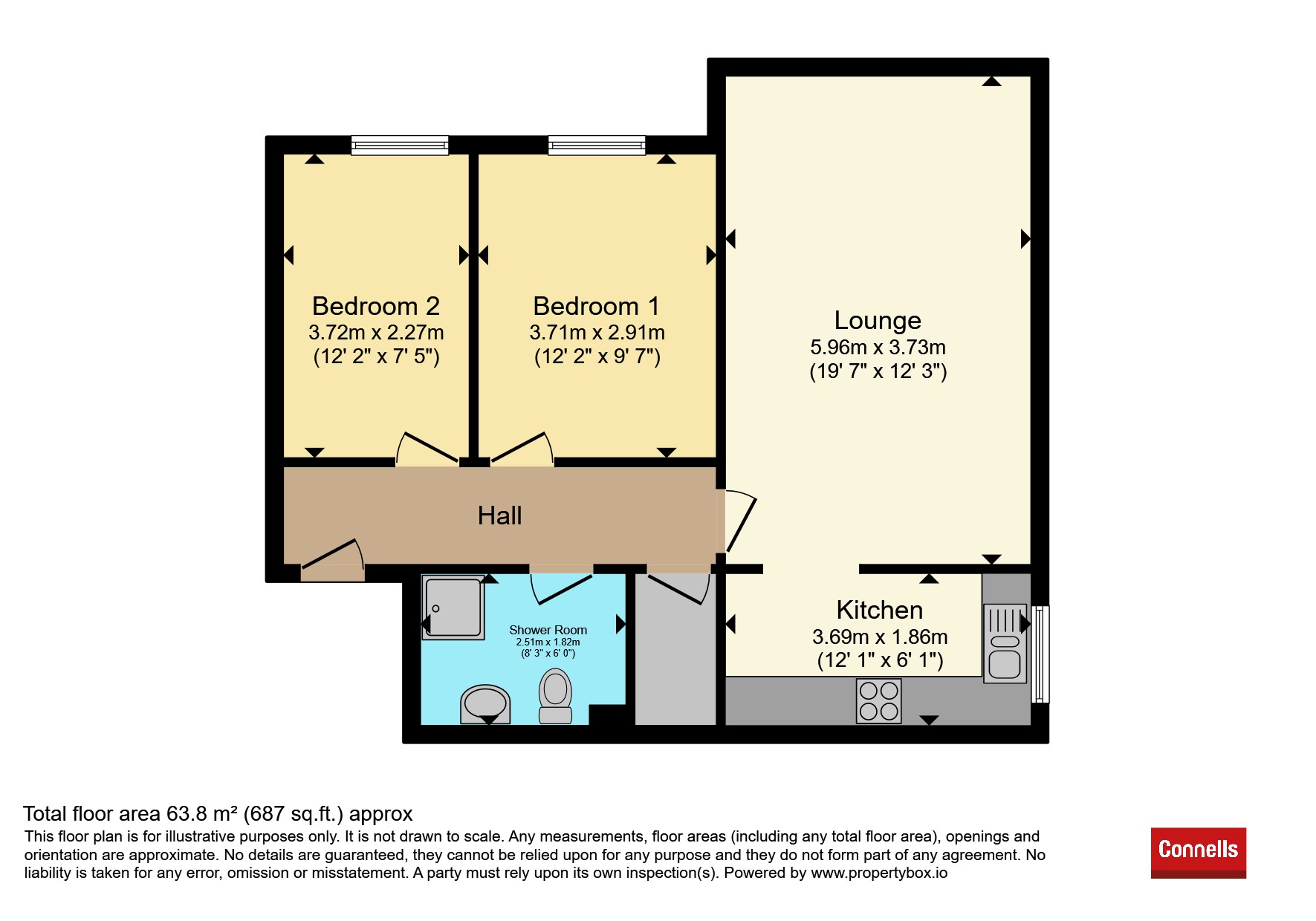 Flat 10, Hunsdon Court, Hunsdon Road, Torquay floorplan