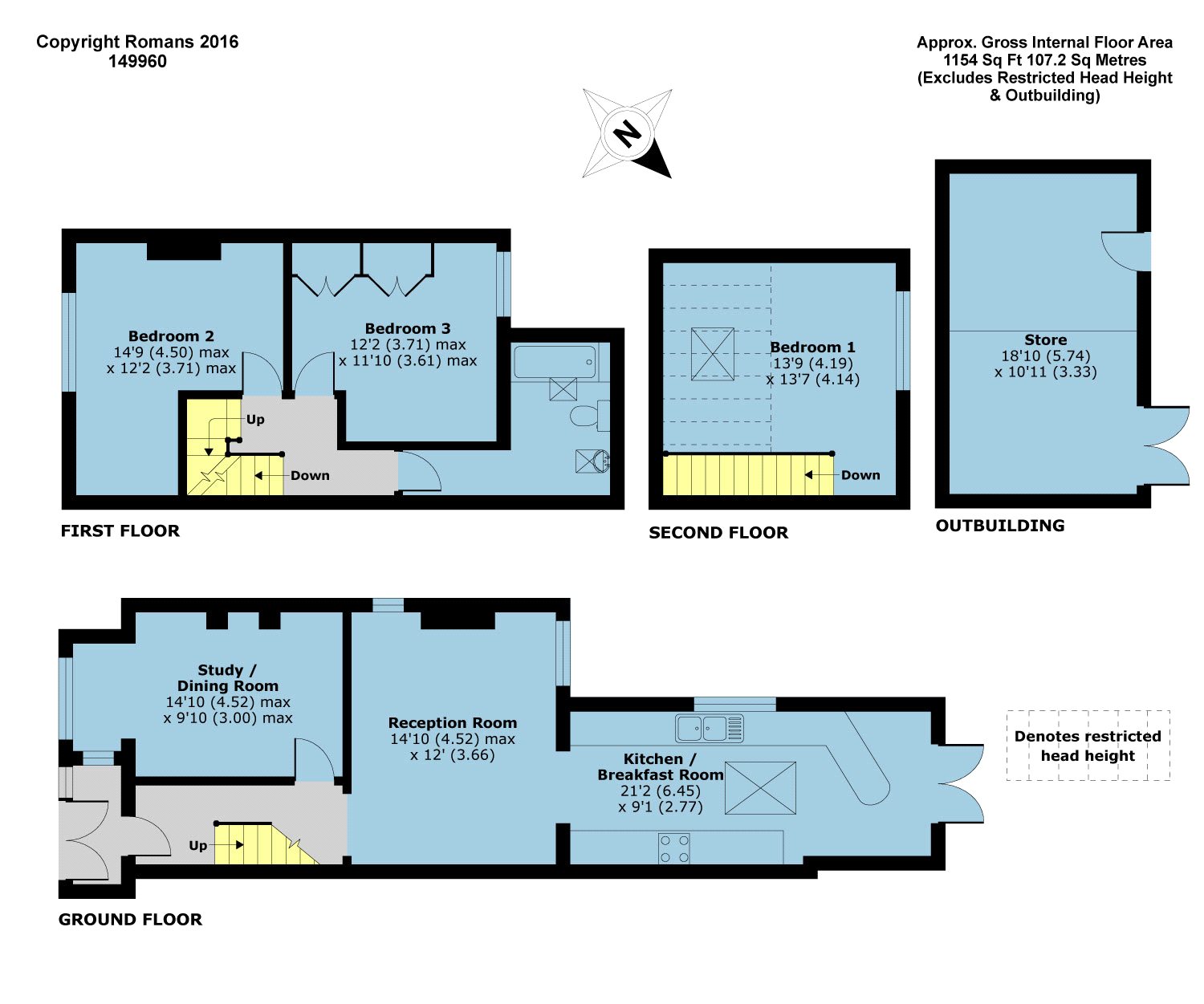 3 Bedrooms Semi-detached house for sale in Grovelands Road, Reading, Berkshire RG30