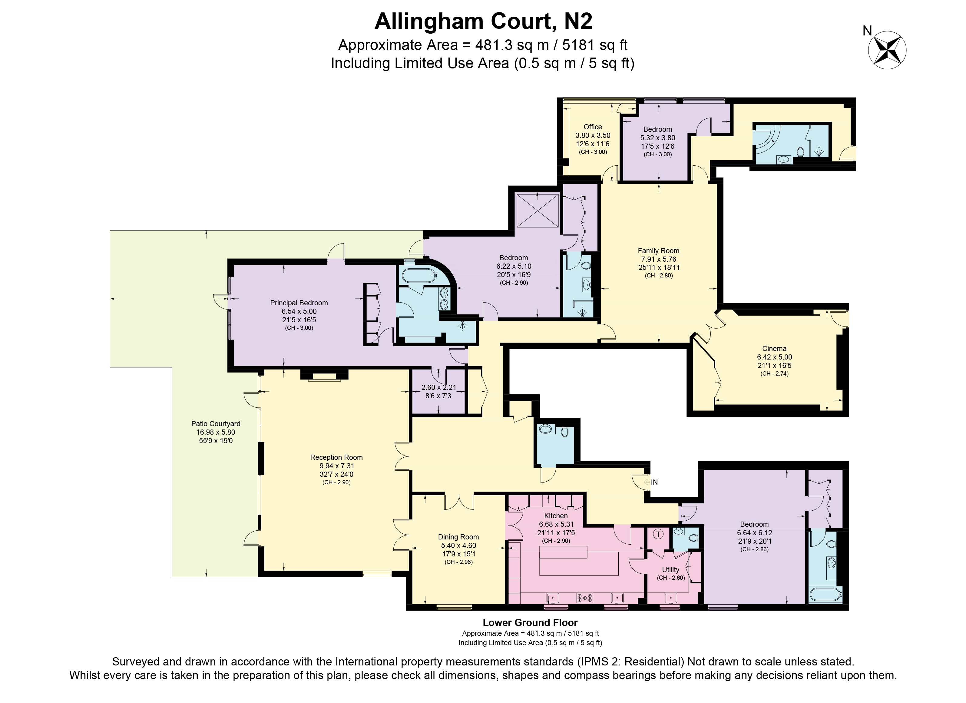 44, The Bishops Avenue, London floorplan