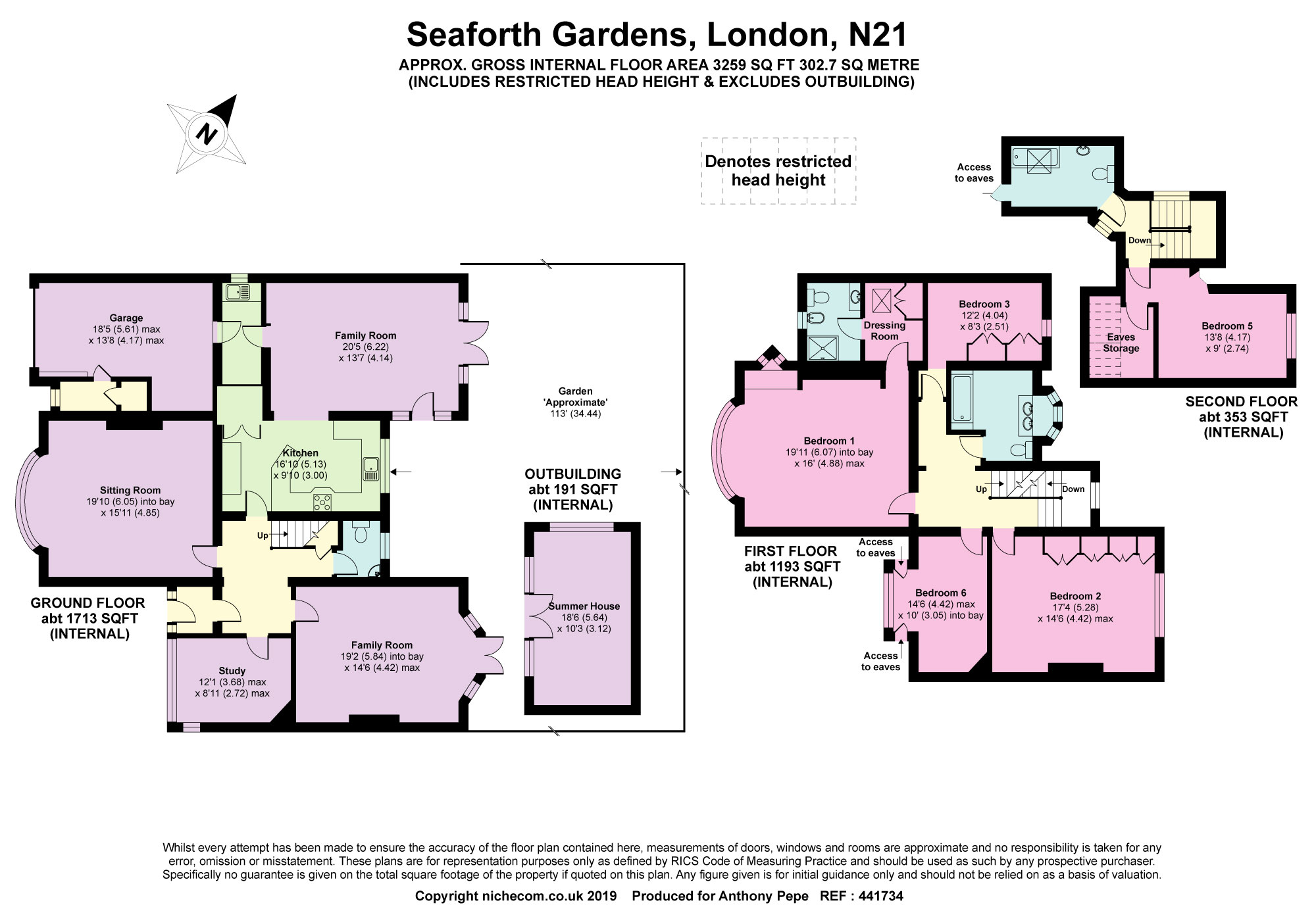 5 Bedrooms Detached house to rent in Seaforth Gardens, Winchmore Hill, London N21