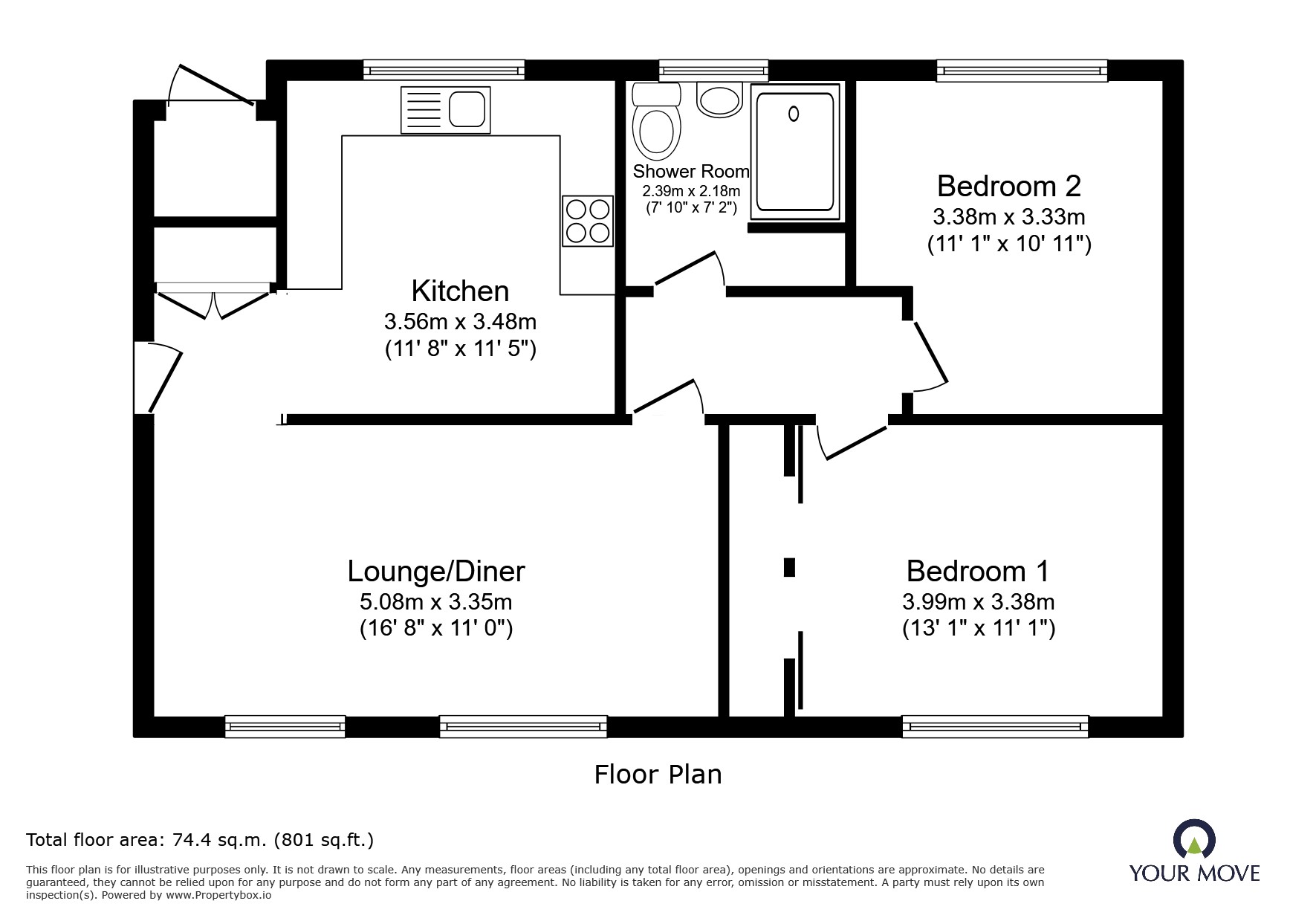 Garth Avenue, Leicestershire floorplan