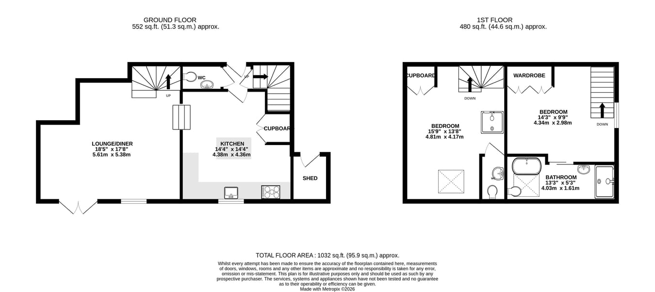 The Brew House, Crickhowell floorplan