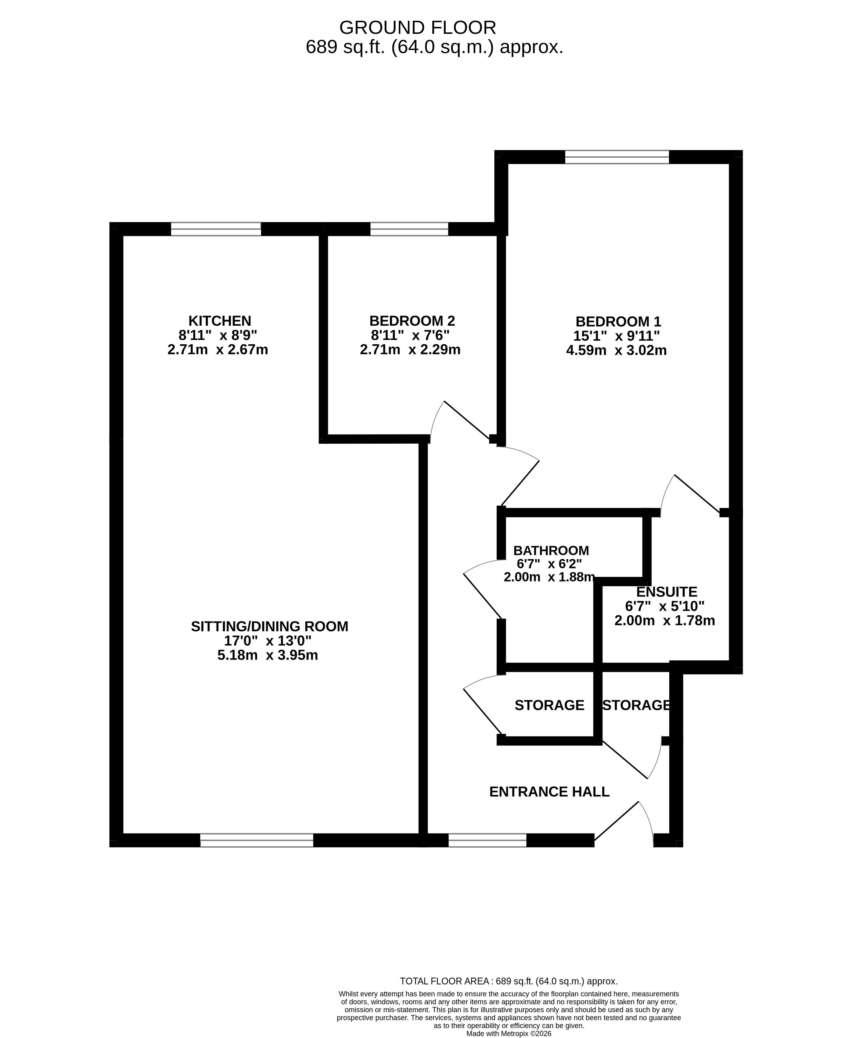 94, Endeavour Court, Plymouth floorplan