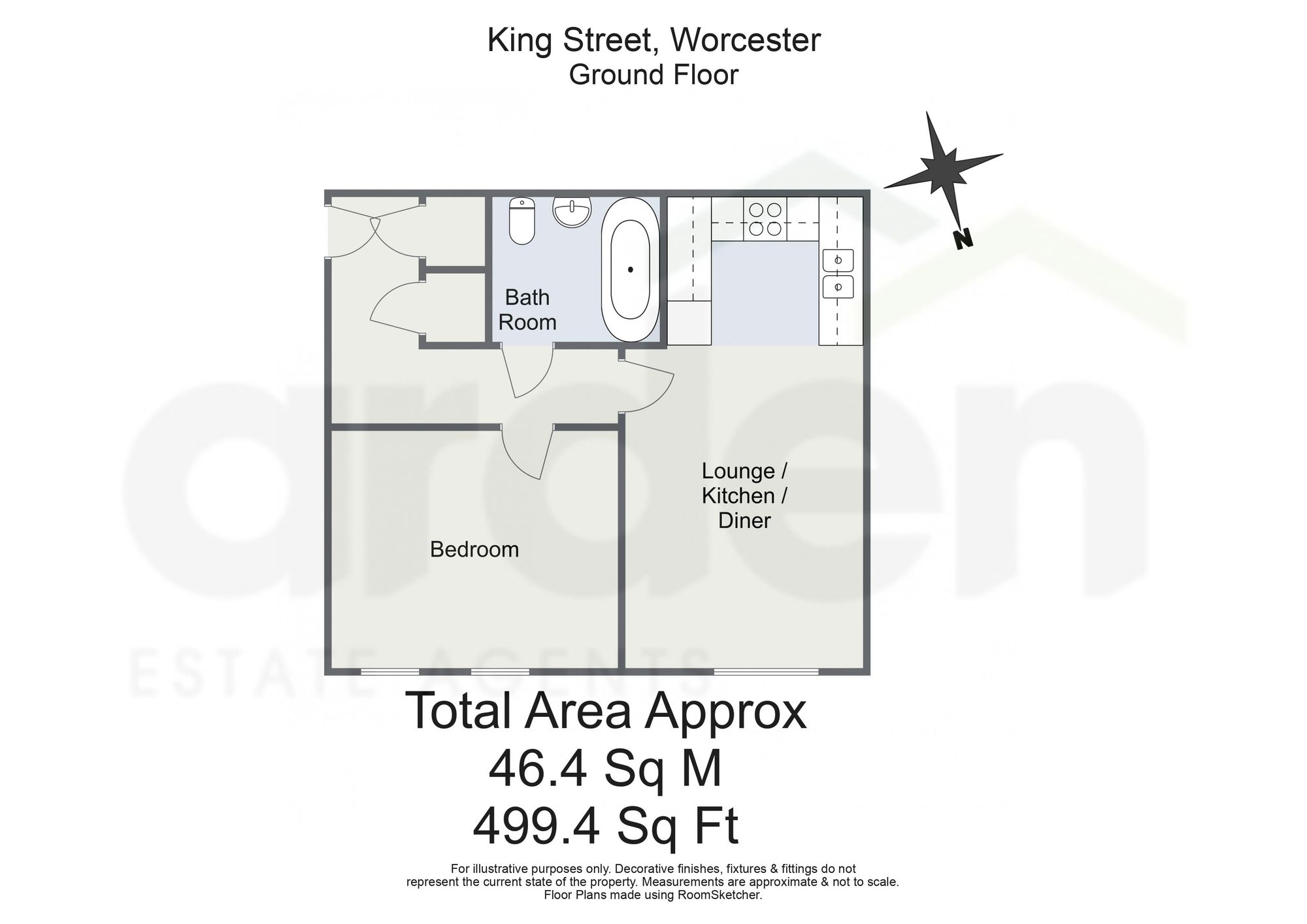 Apt 7, 2 King Street, Worcester floorplan